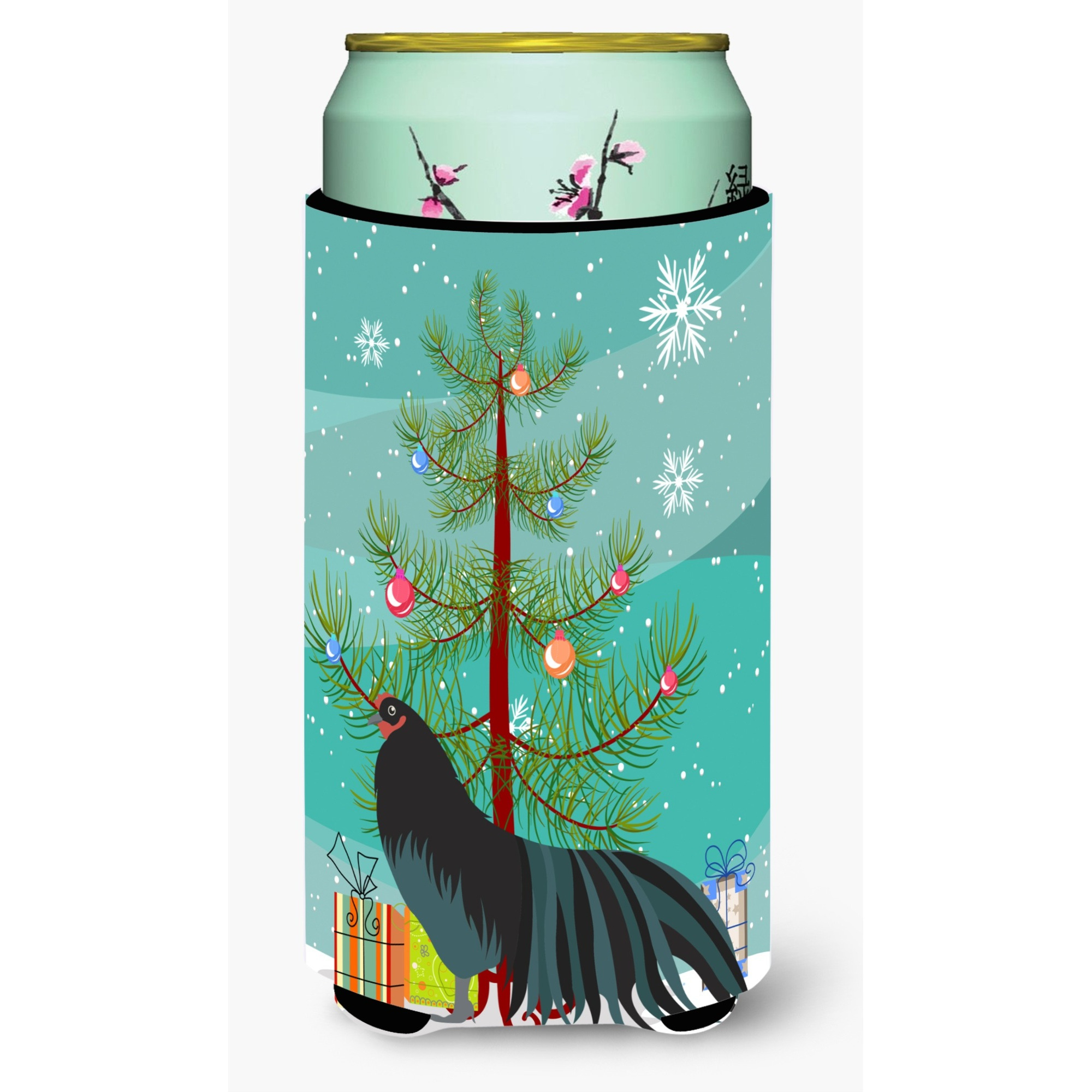 &quotCaroline's Treasures Sumatra Chicken Christmas Decorative Can Hugger, Tall, Multicolor"