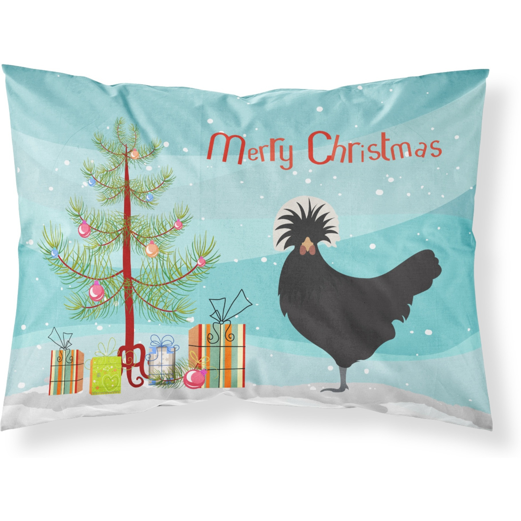 &quotCaroline's Treasures "&quotPolish Poland Chicken Christmas"" Pillowcase, Standard, Multicolor"