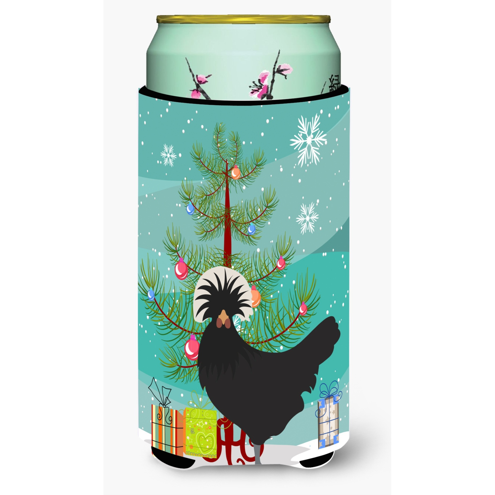 &quotCaroline's Treasures Polish Poland Chicken Christmas Decorative Can Hugger, Tall, Multicolor"