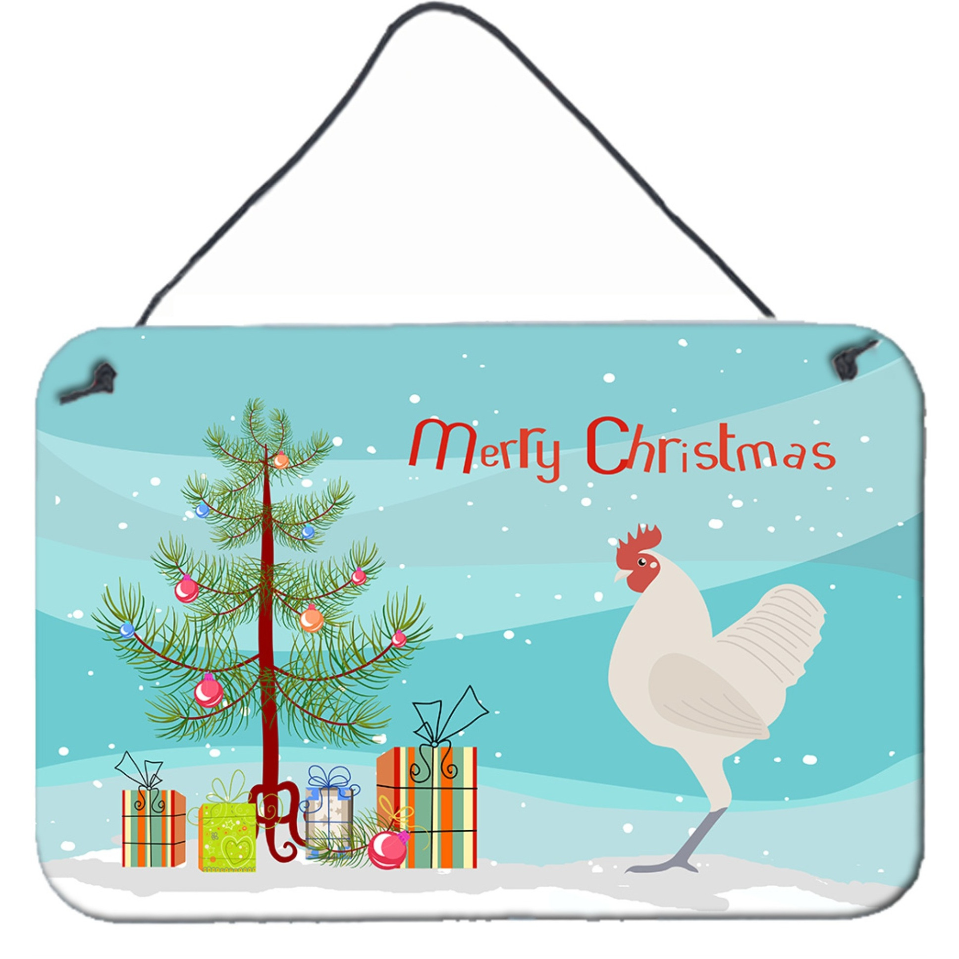 &quotCaroline's Treasures German Langshan Chicken Christmas Metal Print, 8"" x 12"""