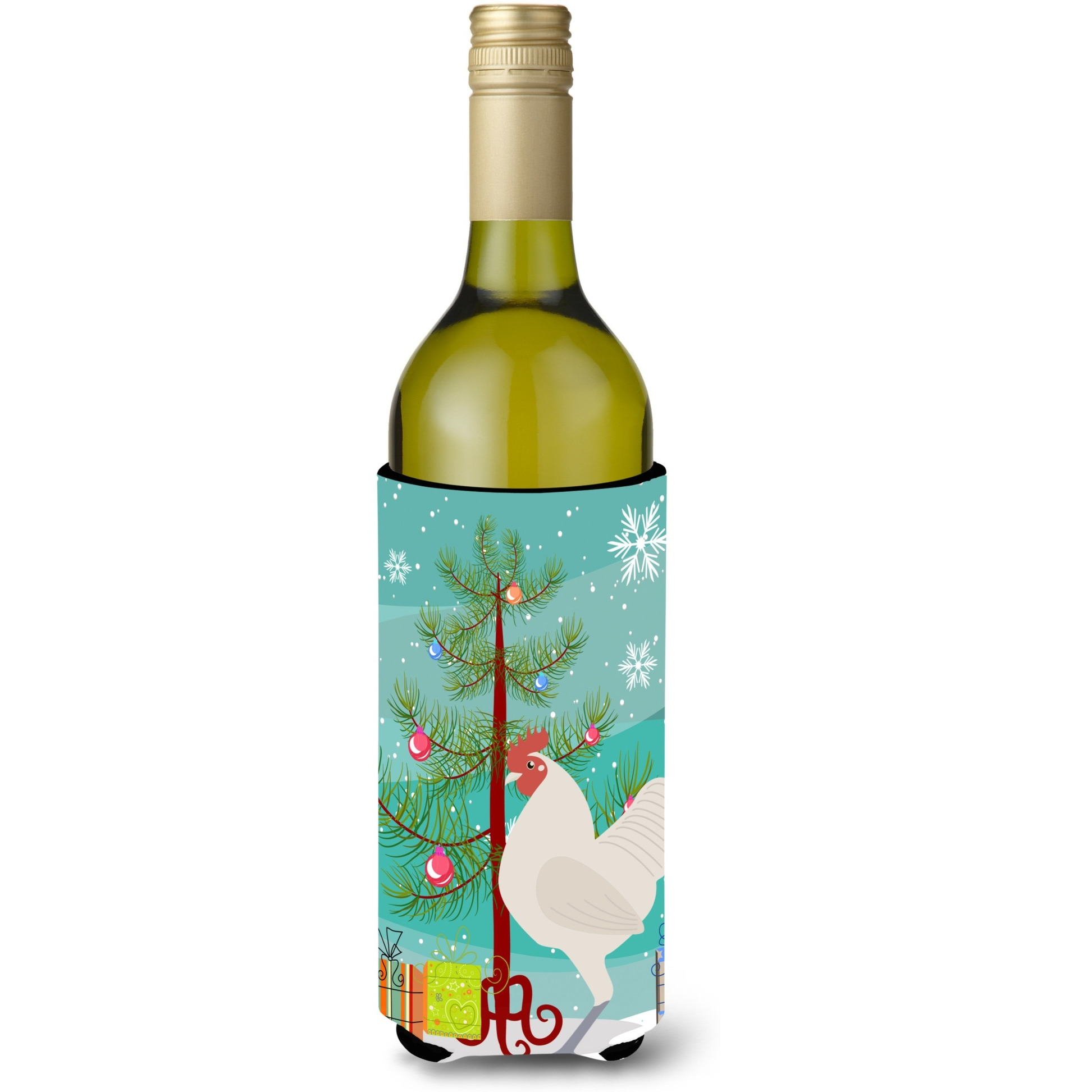 &quotCaroline's Treasures German Langshan Chicken Christmas Decorative Bottle Hugger, 750ml, Multicolor"