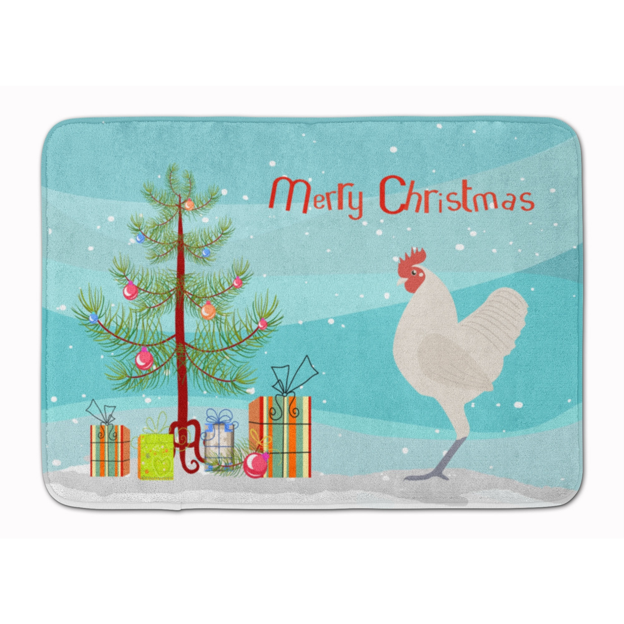 &quotCaroline's Treasures German Langshan Chicken Christmas Floor Mat, 19"" x 27"", Multicolor"