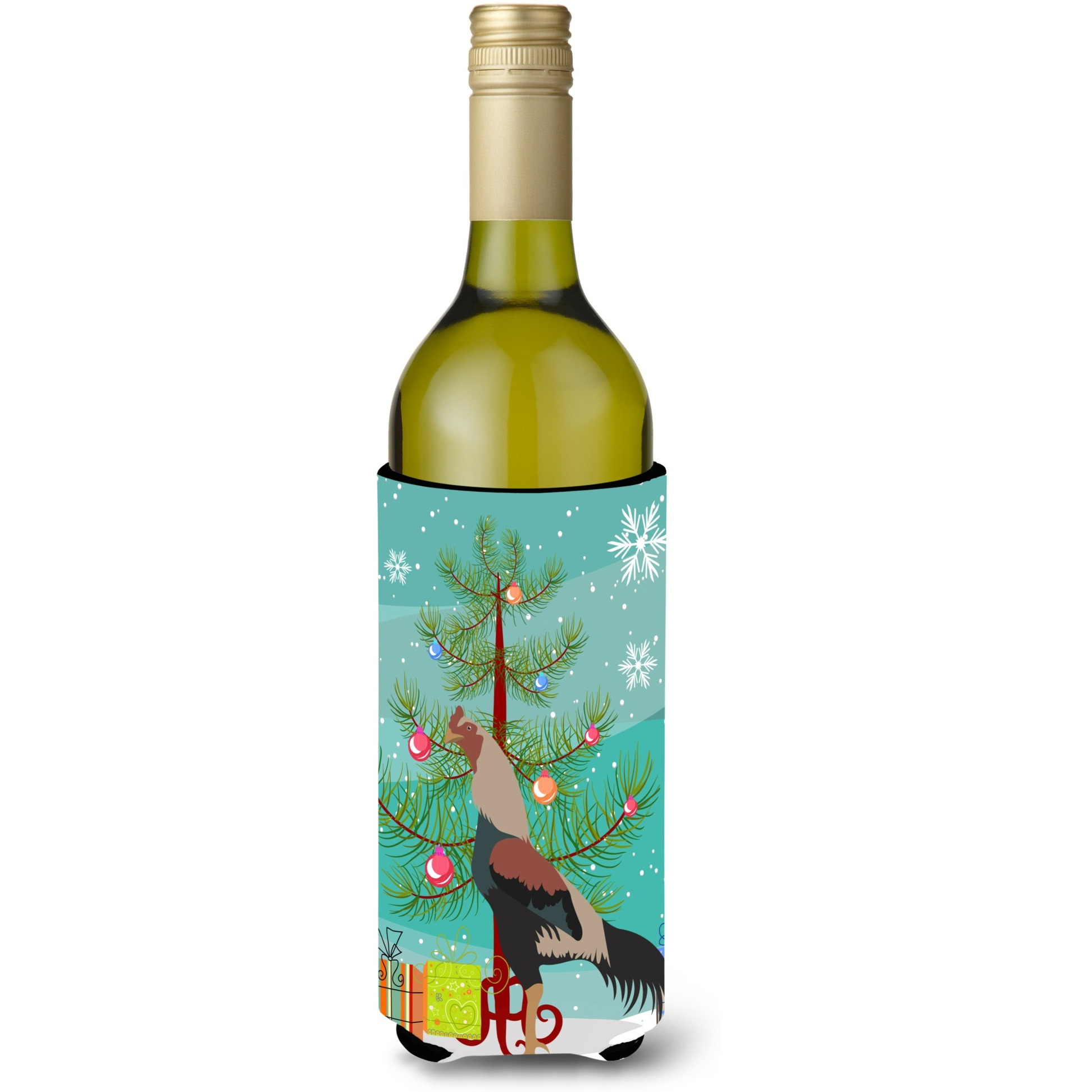 &quotCaroline's Treasures Kulang Chicken Christmas Decorative Bottle Hugger, 750ml, Multicolor"