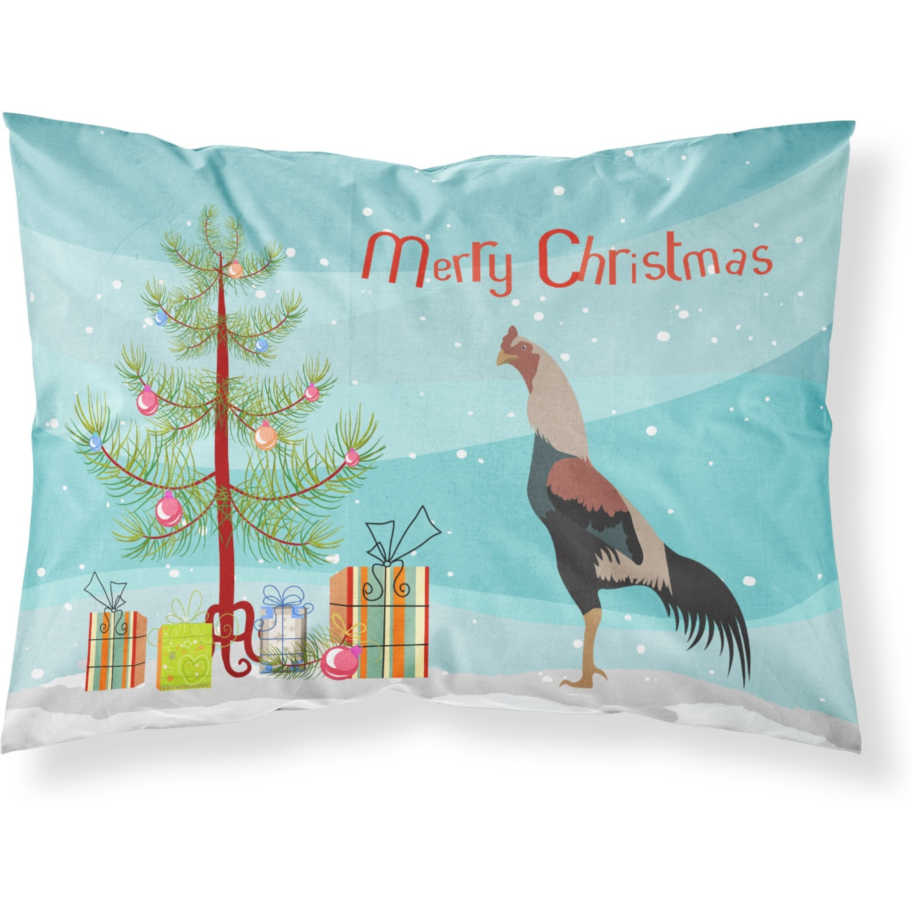 &quotCaroline's Treasures Kulang Chicken Christmas Pillowcase, Standard, Multicolor"