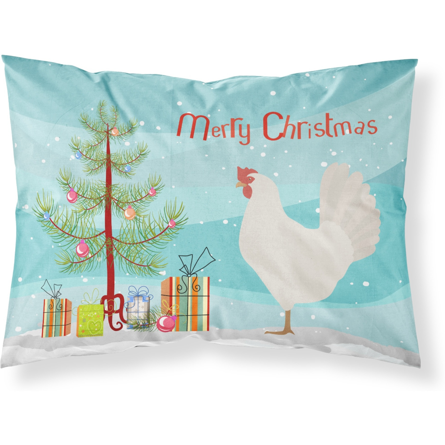 &quotCaroline's Treasures "&quotLeghorn Chicken Christmas"" Pillowcase, Standard, Multicolor"