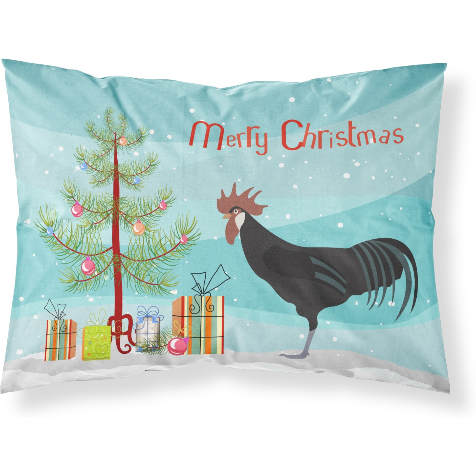 &quotCaroline's Treasures Minorca Ctalalan Chicken Christmas Pillowcase, Standard, Multicolor"