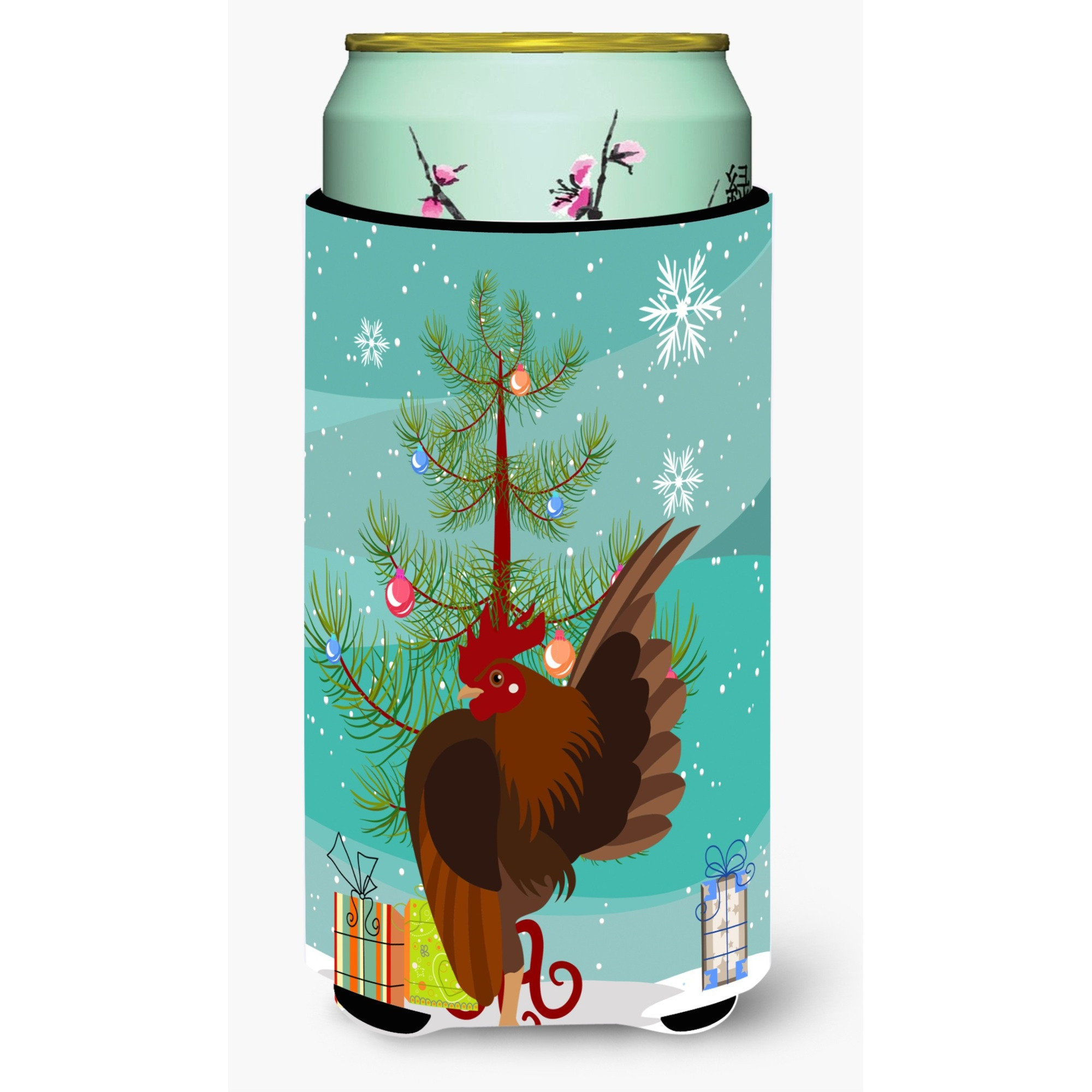 &quotCaroline's Treasures Malaysian Serama Chicken Christmas Decorative Can Hugger, Tall, Multicolor"