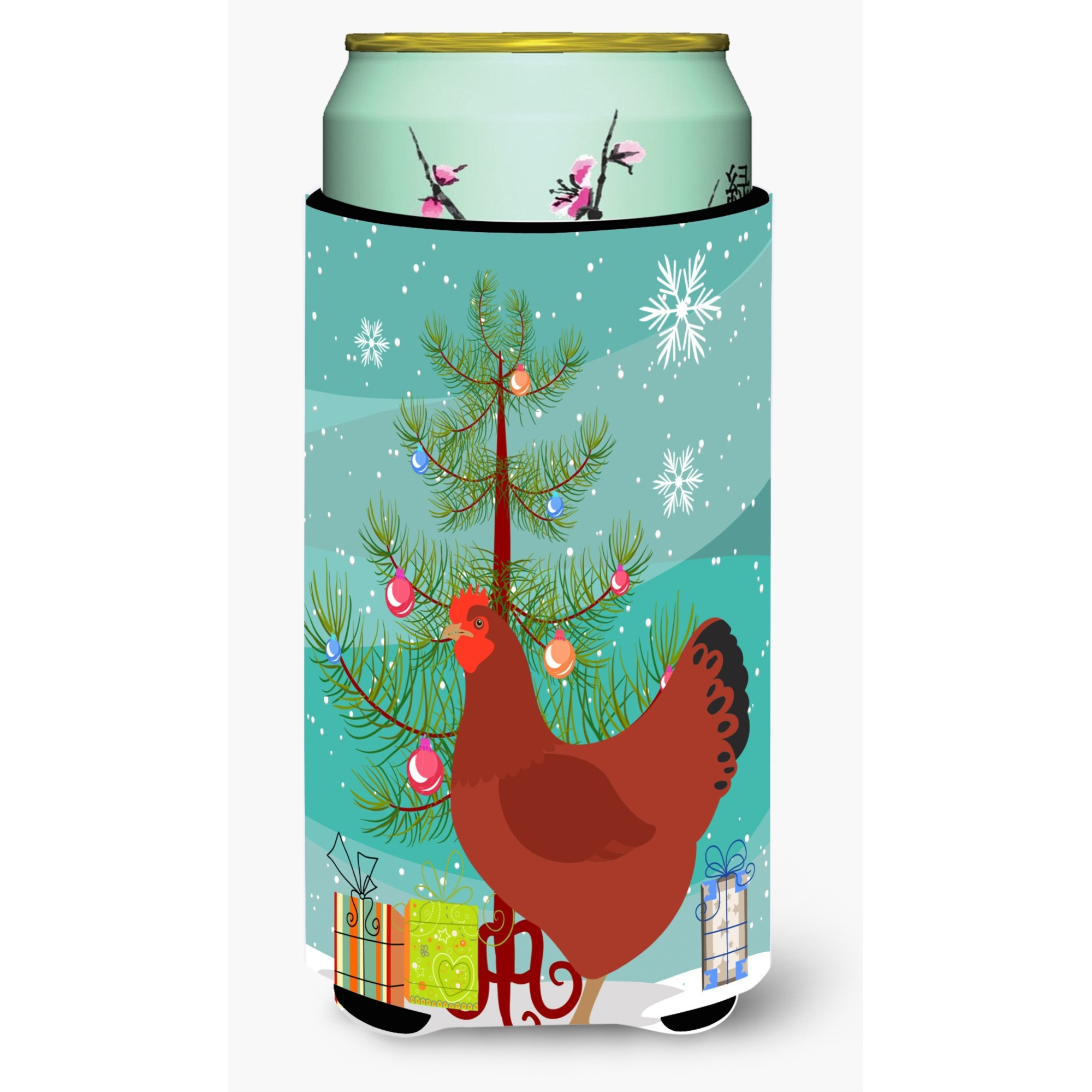 &quotCaroline's Treasures New Hampshire Red Chicken Christmas Decorative Can Hugger, Tall, Multicolor"