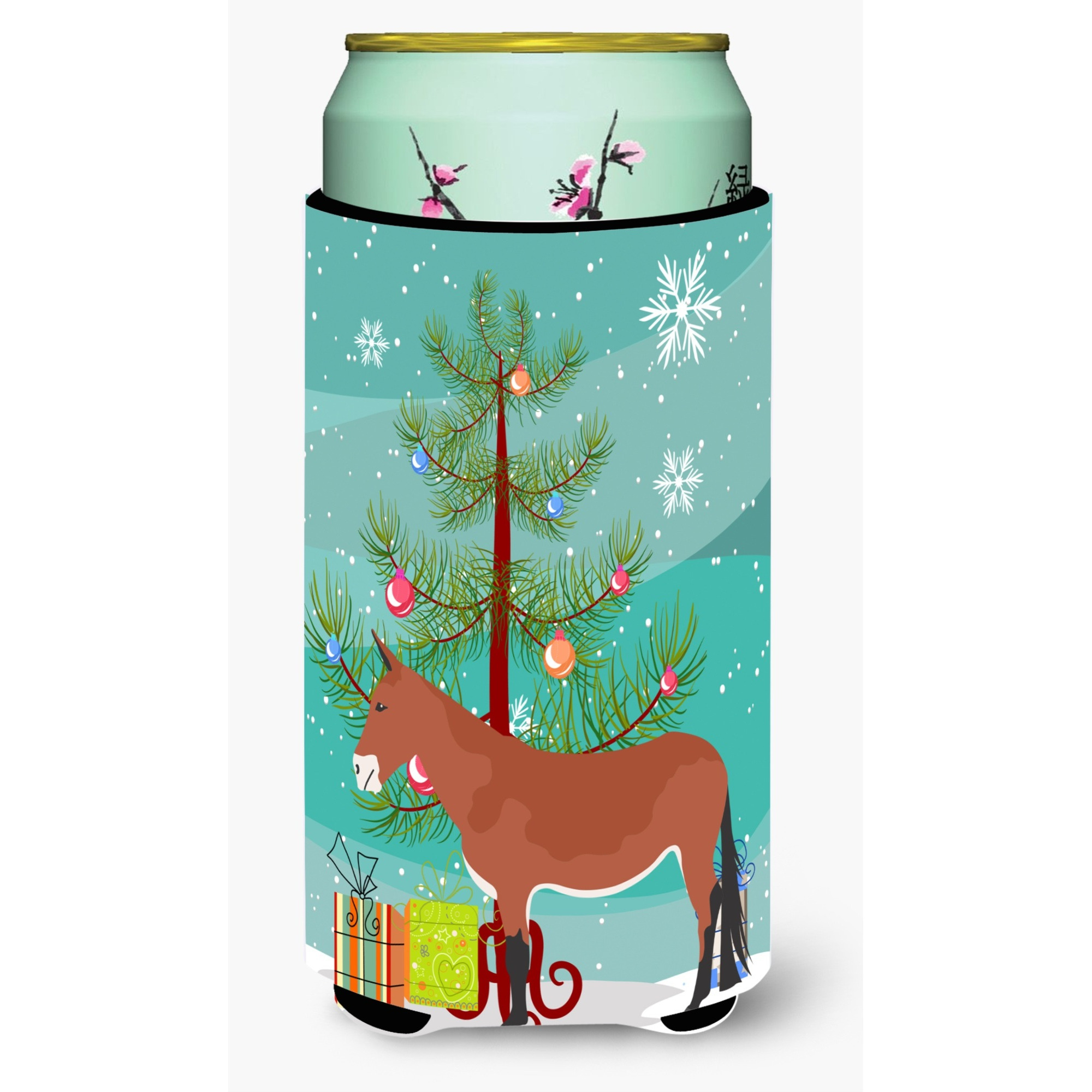 &quotCaroline's Treasures Mule Christmas Decorative Can Hugger, Tall, Multicolor"