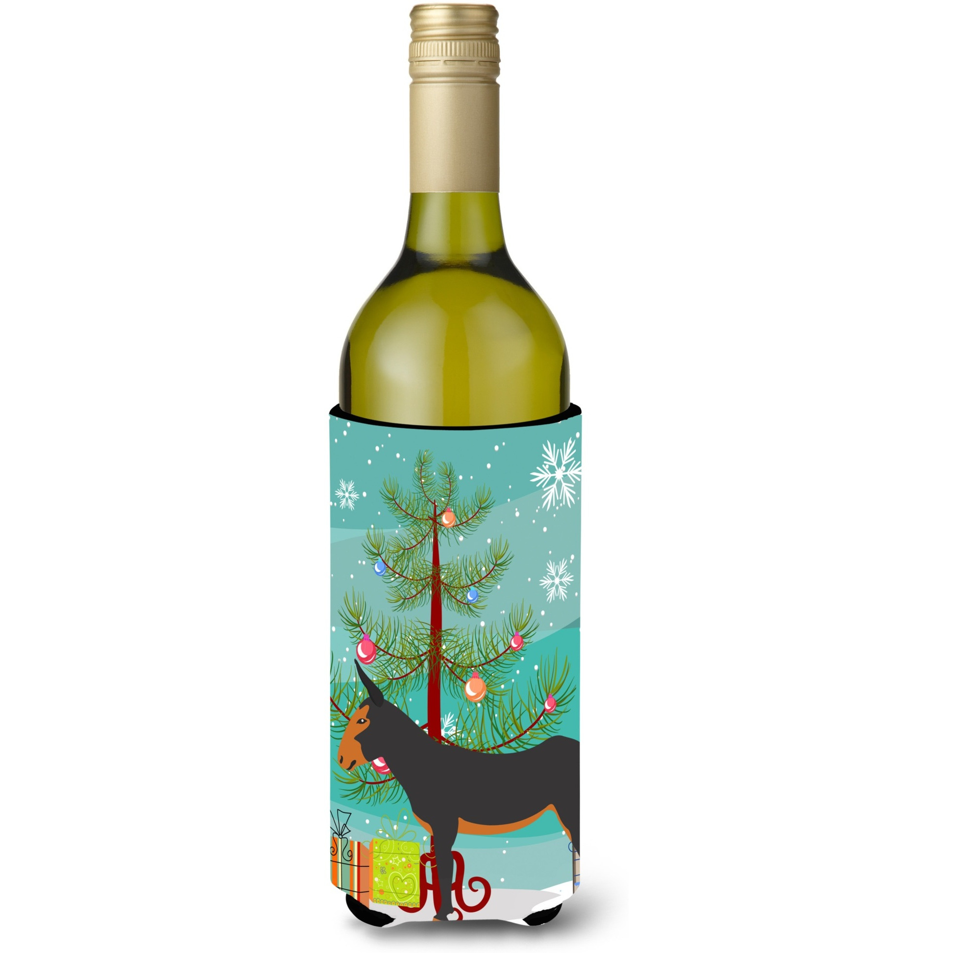&quotCaroline's Treasures Catalan Donkey Christmas Decorative Bottle Hugger, 750ml, Multicolor"