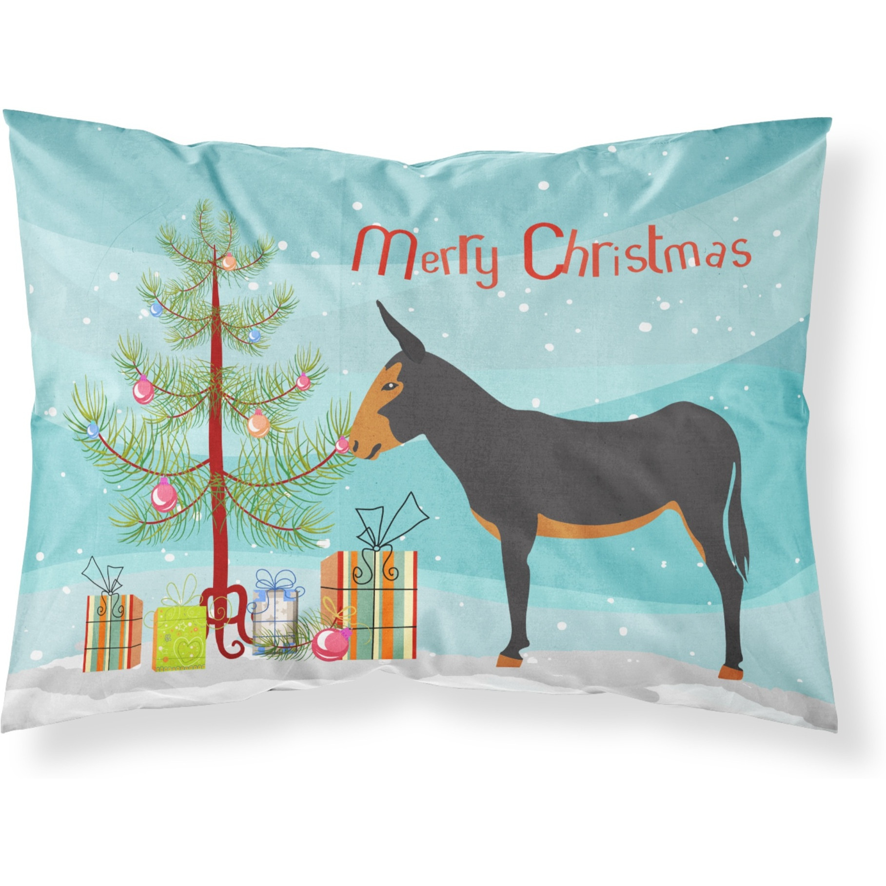 &quotCaroline's Treasures Catalan Donkey Christmas Pillowcase, Standard, Multicolor"