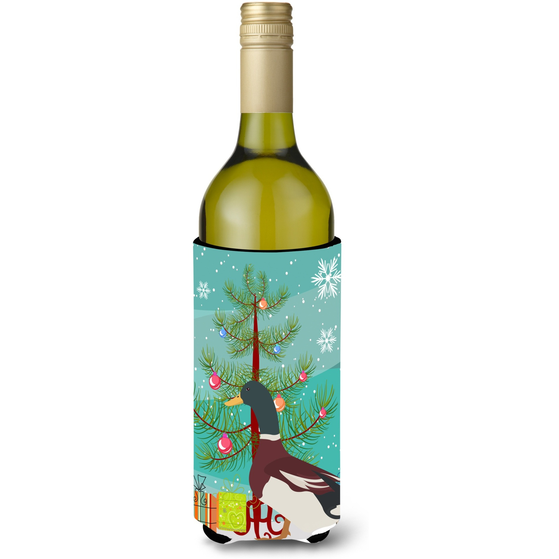 &quotCaroline's Treasures Rouen Duck Christmas Decorative Bottle Hugger, 750ml, Multicolor"