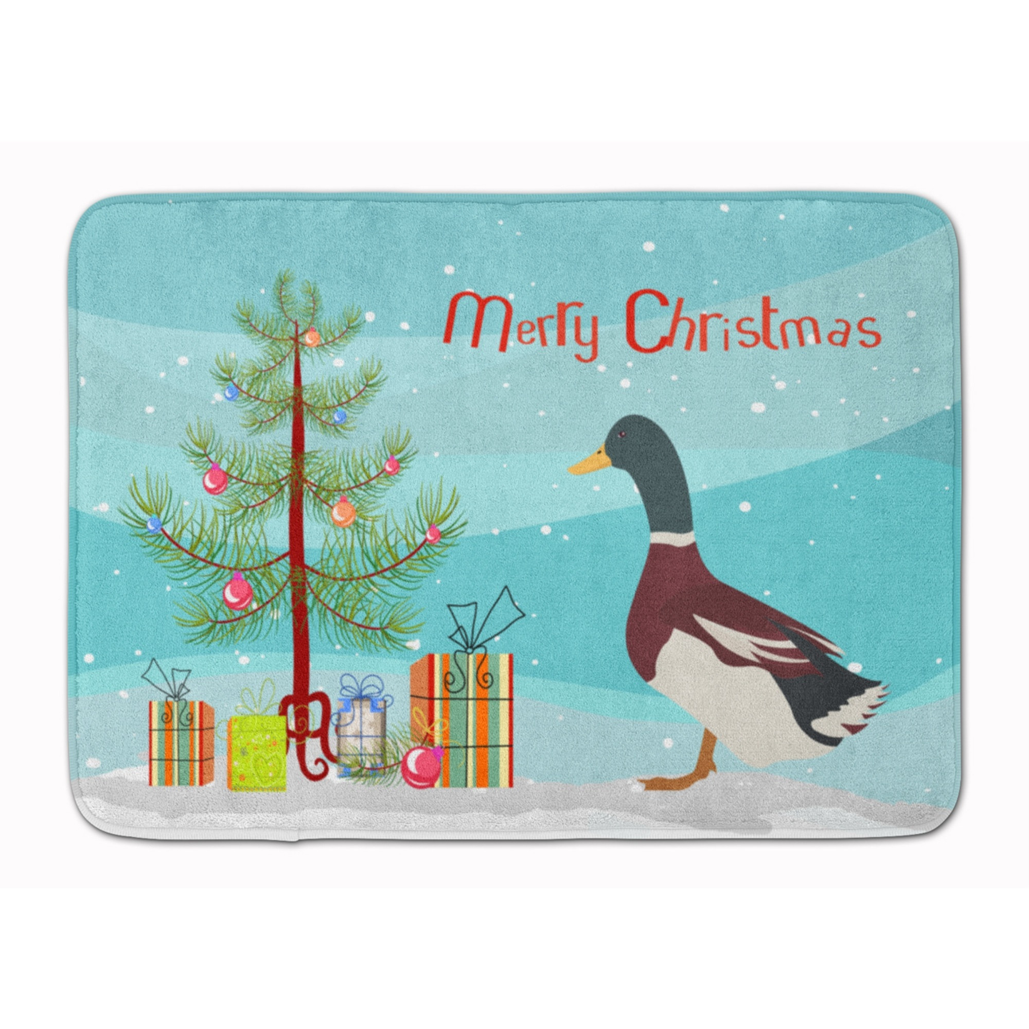 &quotCaroline's Treasures Rouen Duck Christmas Floor Mat, 19"" x 27"", Multicolor"