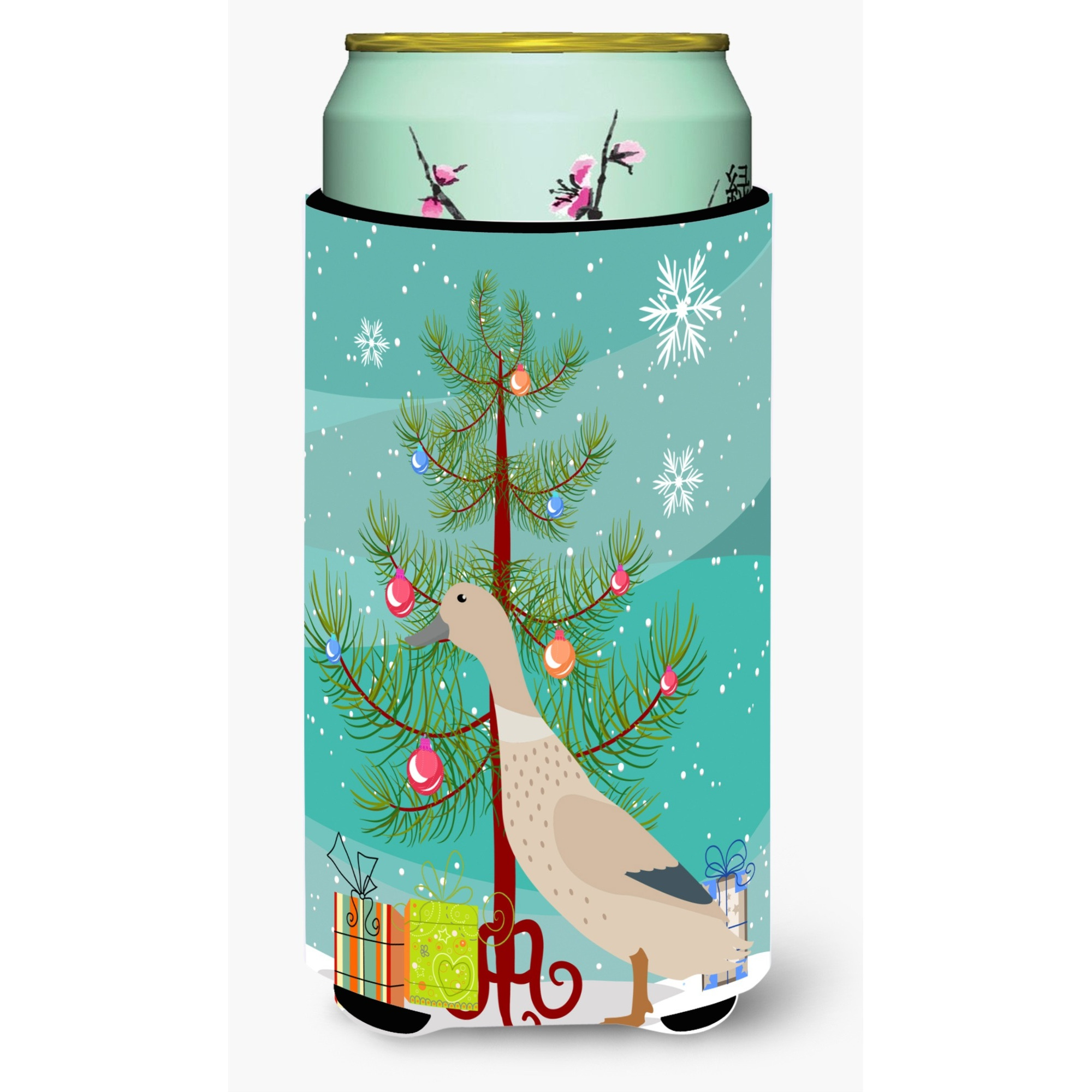 &quotCaroline's Treasures West Harlequin Duck Christmas Decorative Can Hugger, Tall, Multicolor"