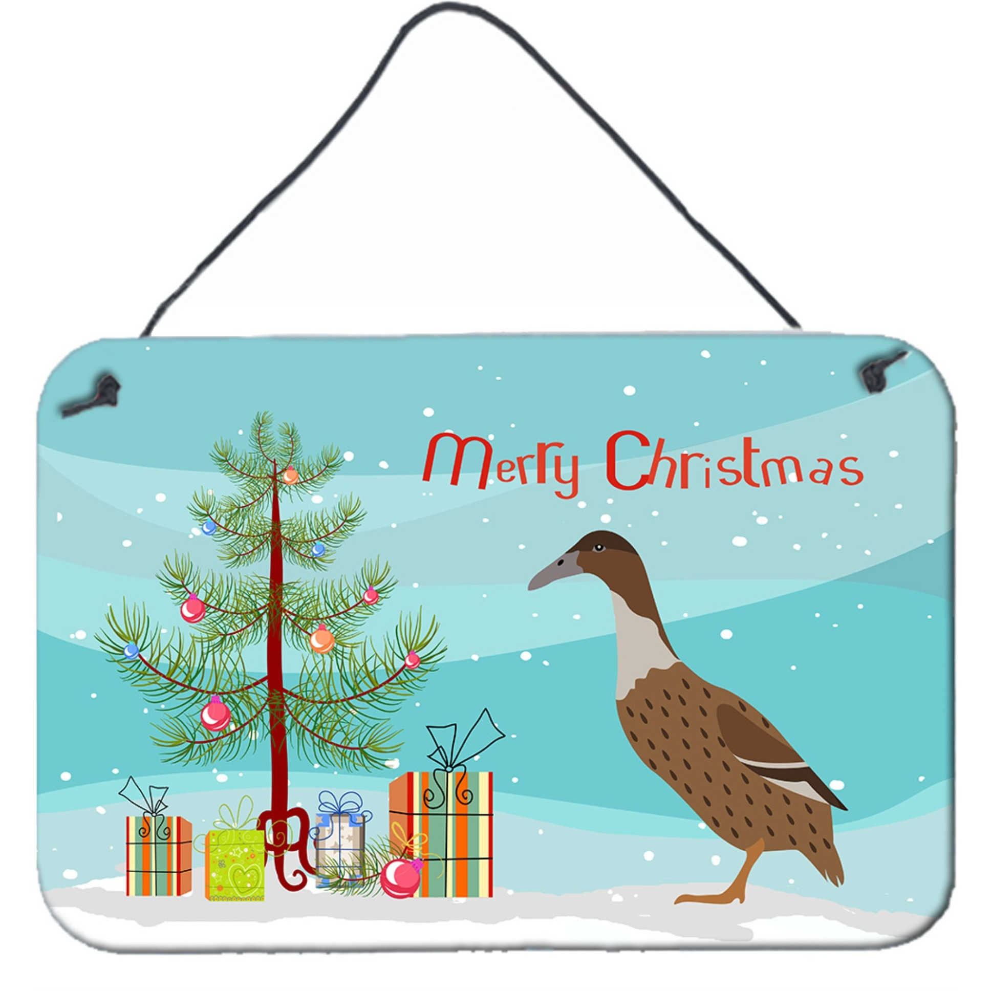 &quotCaroline's Treasures Dutch Hook Bill Duck Christmas Metal Print, 8"" x 12"""