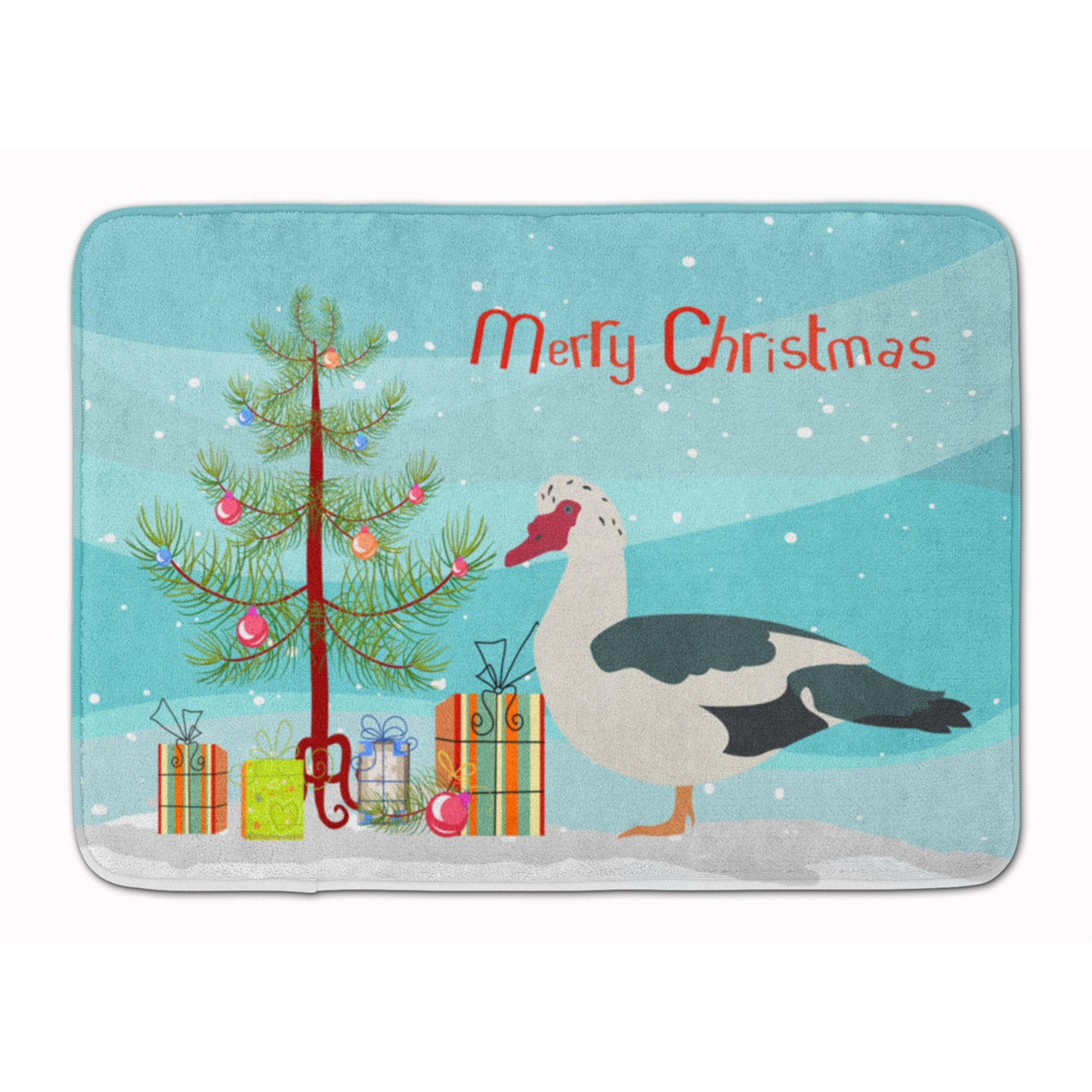 &quotCaroline's Treasures Muscovy Duck Christmas Floor Mat, 19"" x 27"", Multicolor"