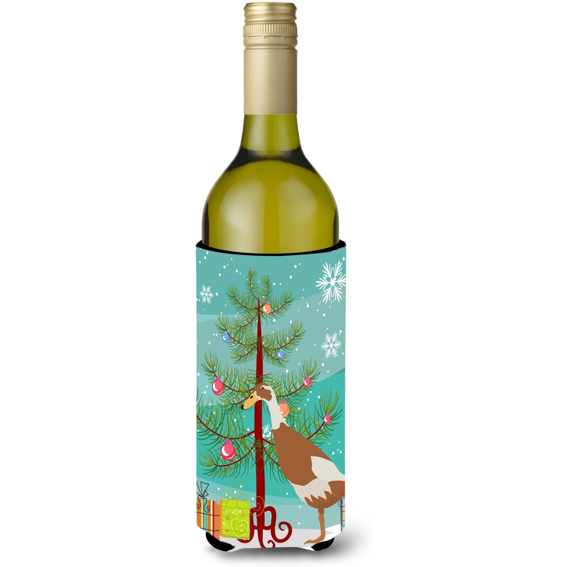 &quotCaroline's Treasures Indian Runner Duck Christmas Decorative Bottle Hugger, 750ml, Multicolor"