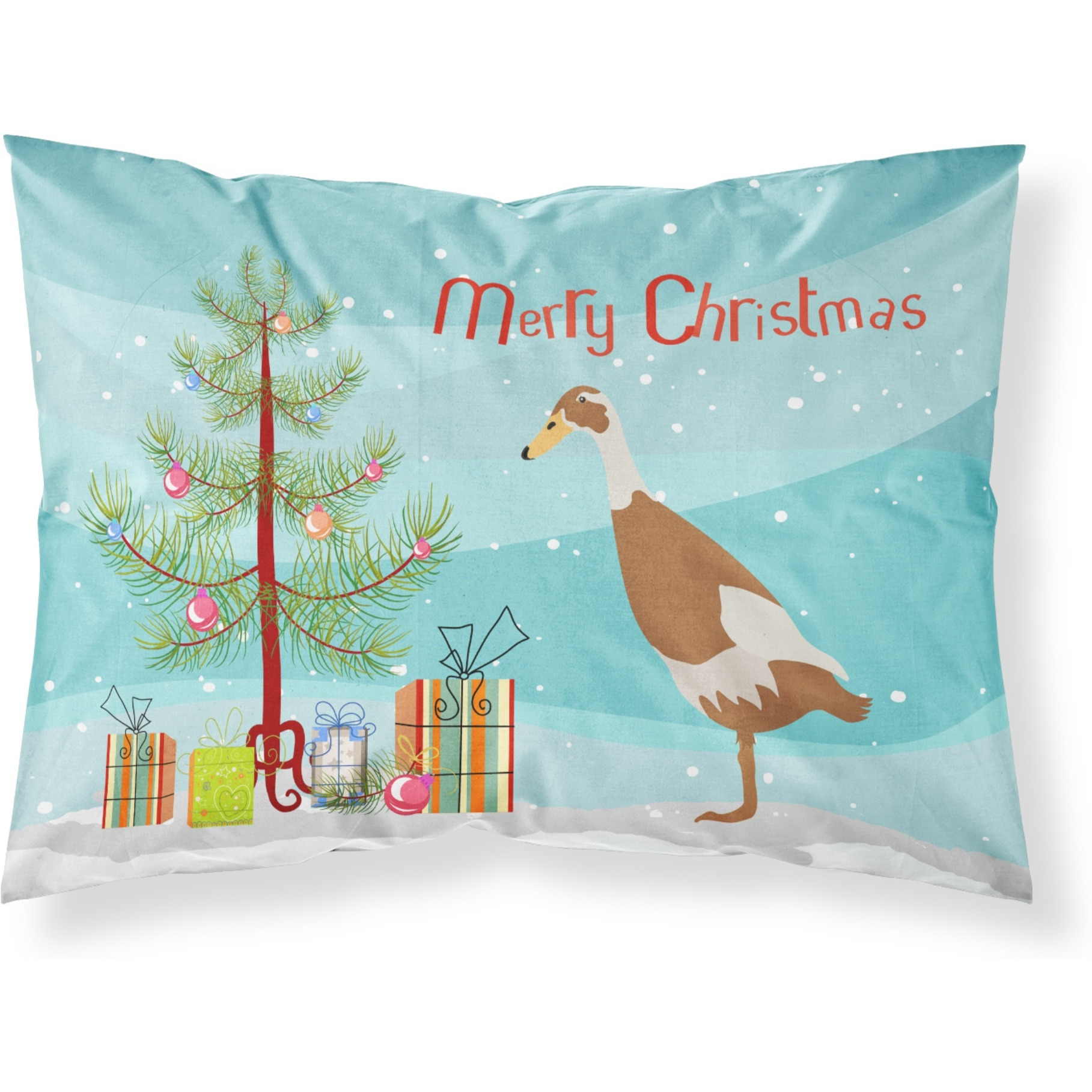 &quotCaroline's Treasures Indian Runner Duck Christmas Pillowcase, Standard, Multicolor"