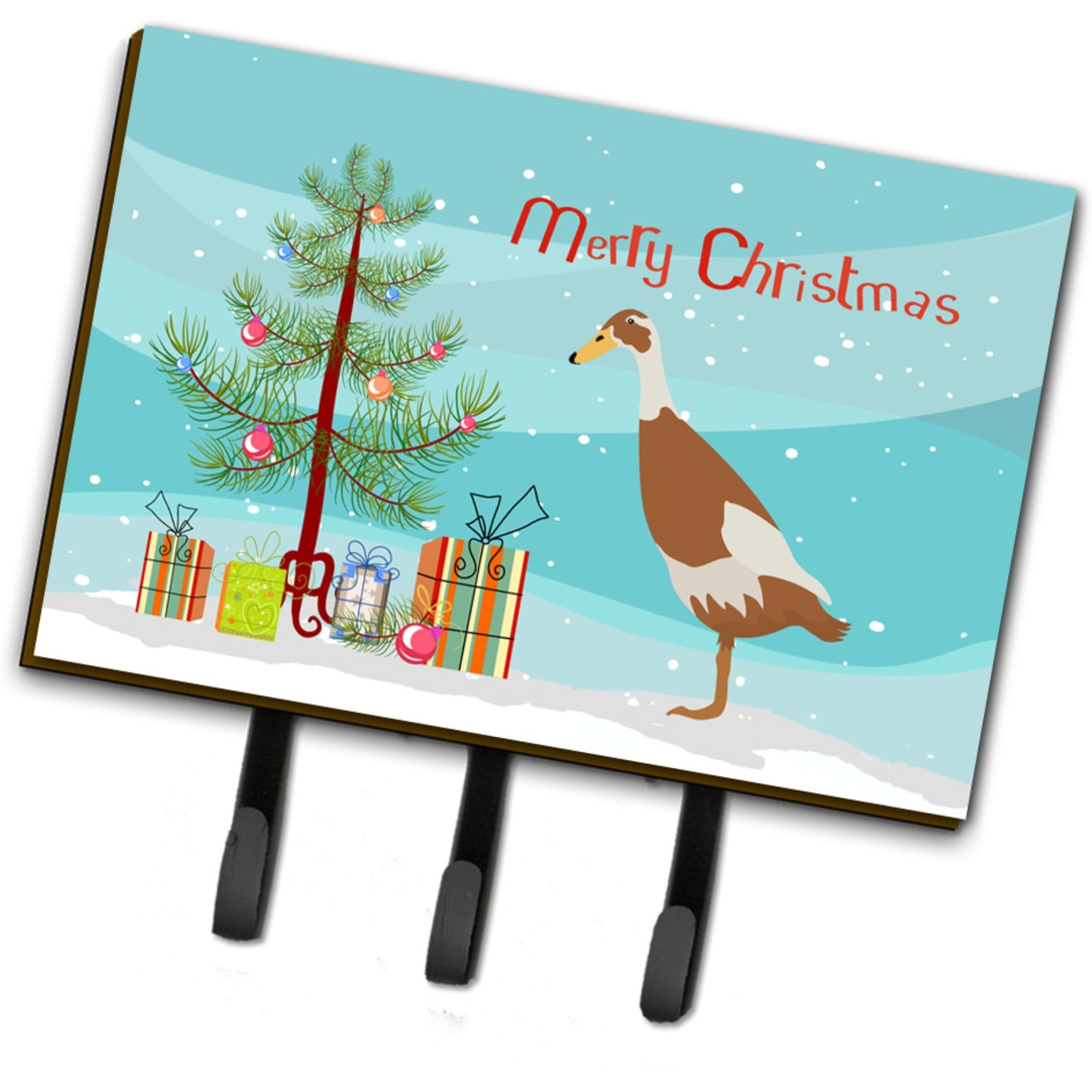 &quotCaroline's Treasures Indian Runner Duck Christmas Wall Hook, Triple"