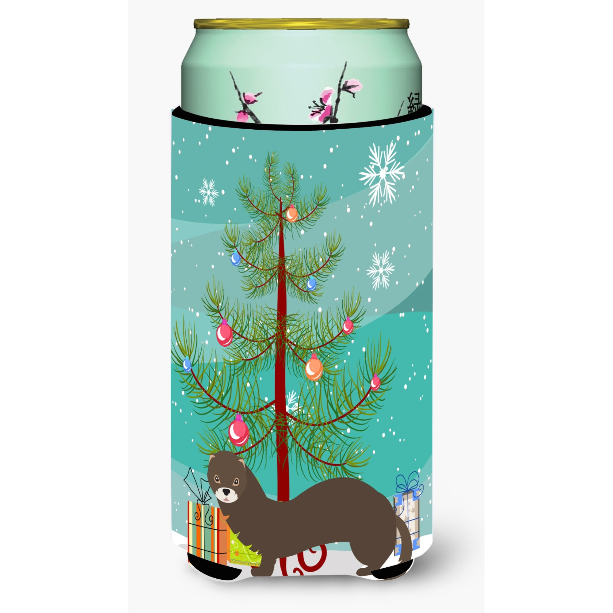 &quotCaroline's Treasures Russian or European Mink Christmas Decorative Can Hugger, Tall, Multicolor"