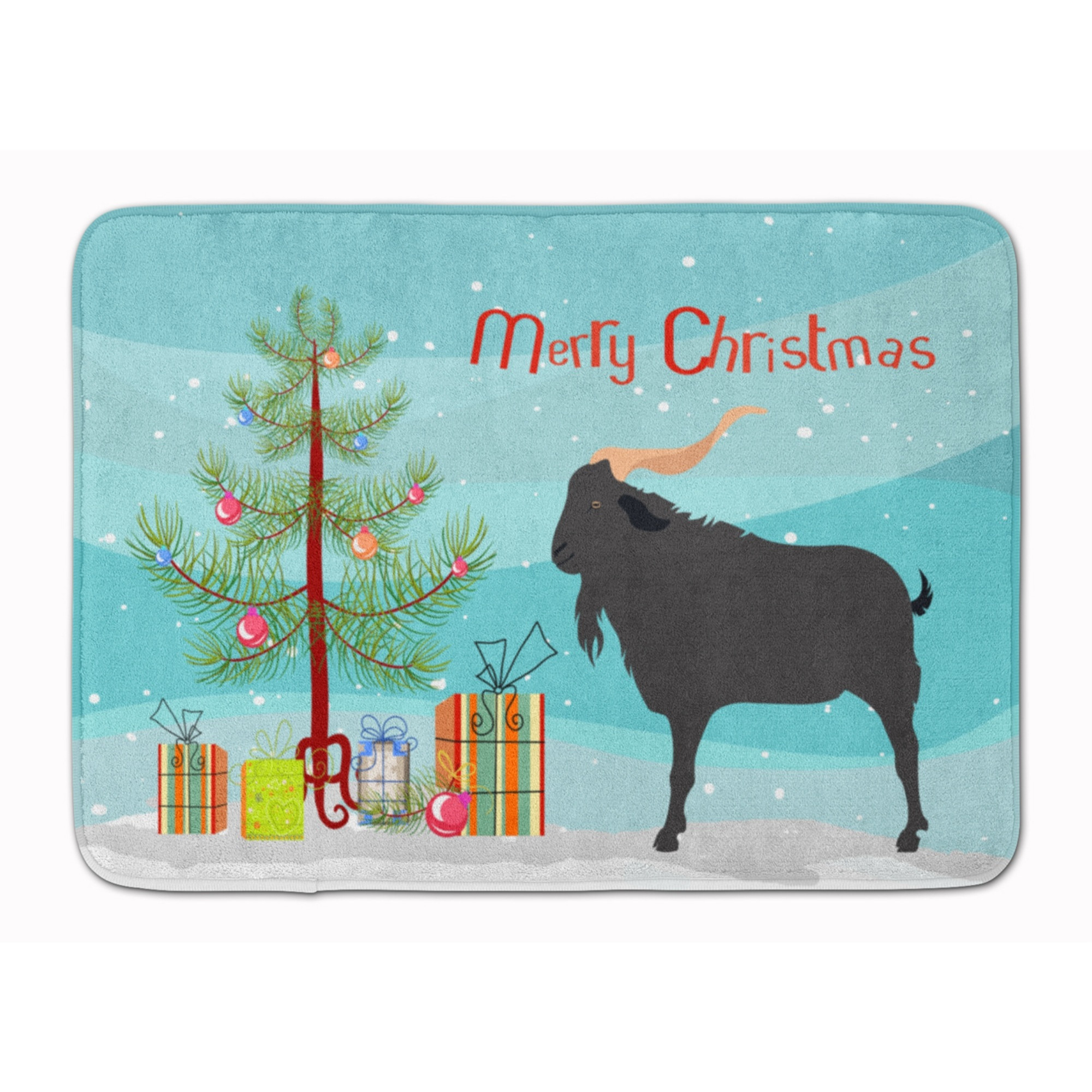 &quotCaroline's Treasures Verata Goat Christmas Floor Mat, 19"" x 27"", Multicolor"