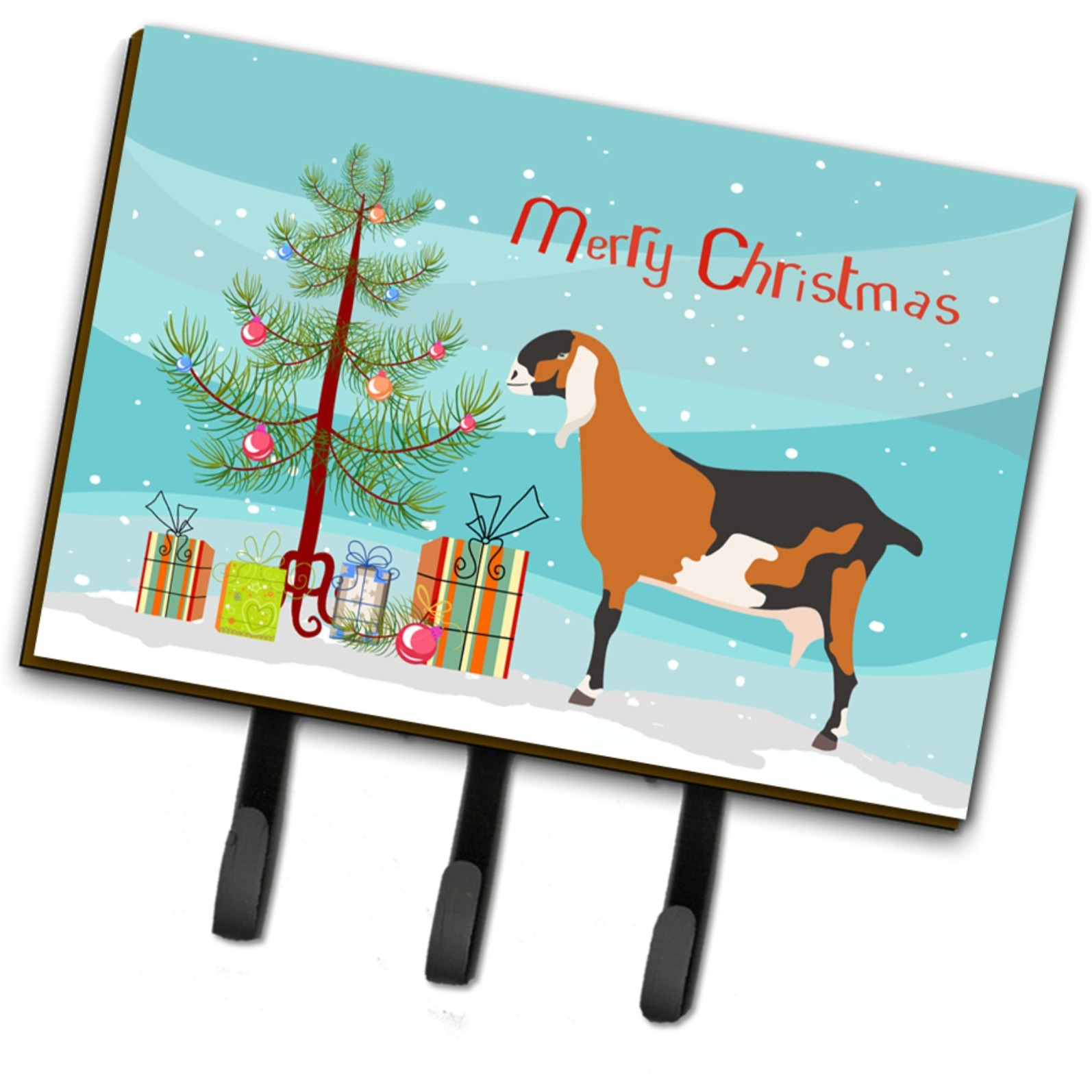 &quotCaroline's Treasures Anglo Nubian Goat Christmas Wall Hook, Triple"