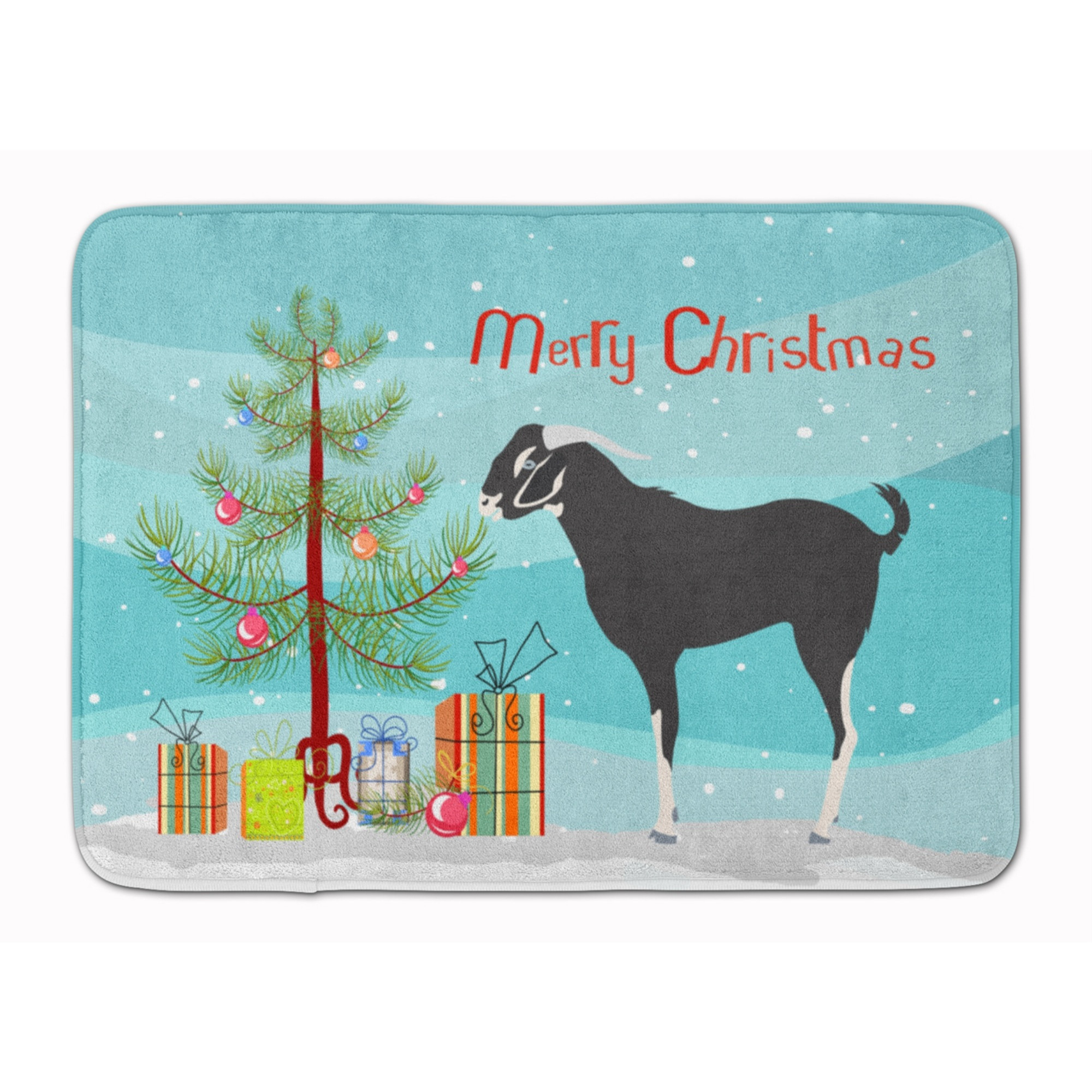 &quotCaroline's Treasures Black Bengal Goat Christmas Floor Mat, 19"" x 27"", Multicolor"
