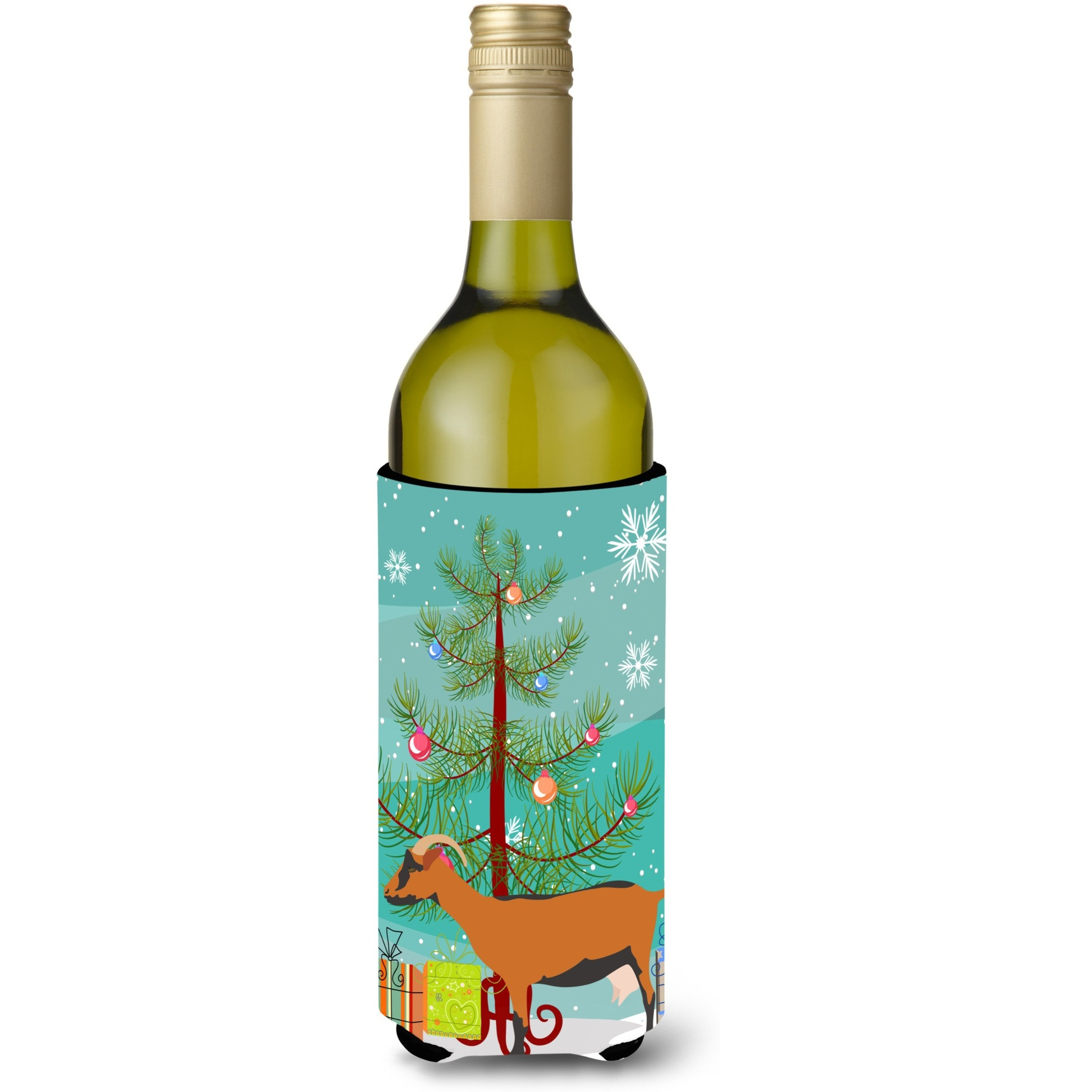 &quotCaroline's Treasures Oberhasli Goat Christmas Decorative Bottle Hugger, 750ml, Multicolor"