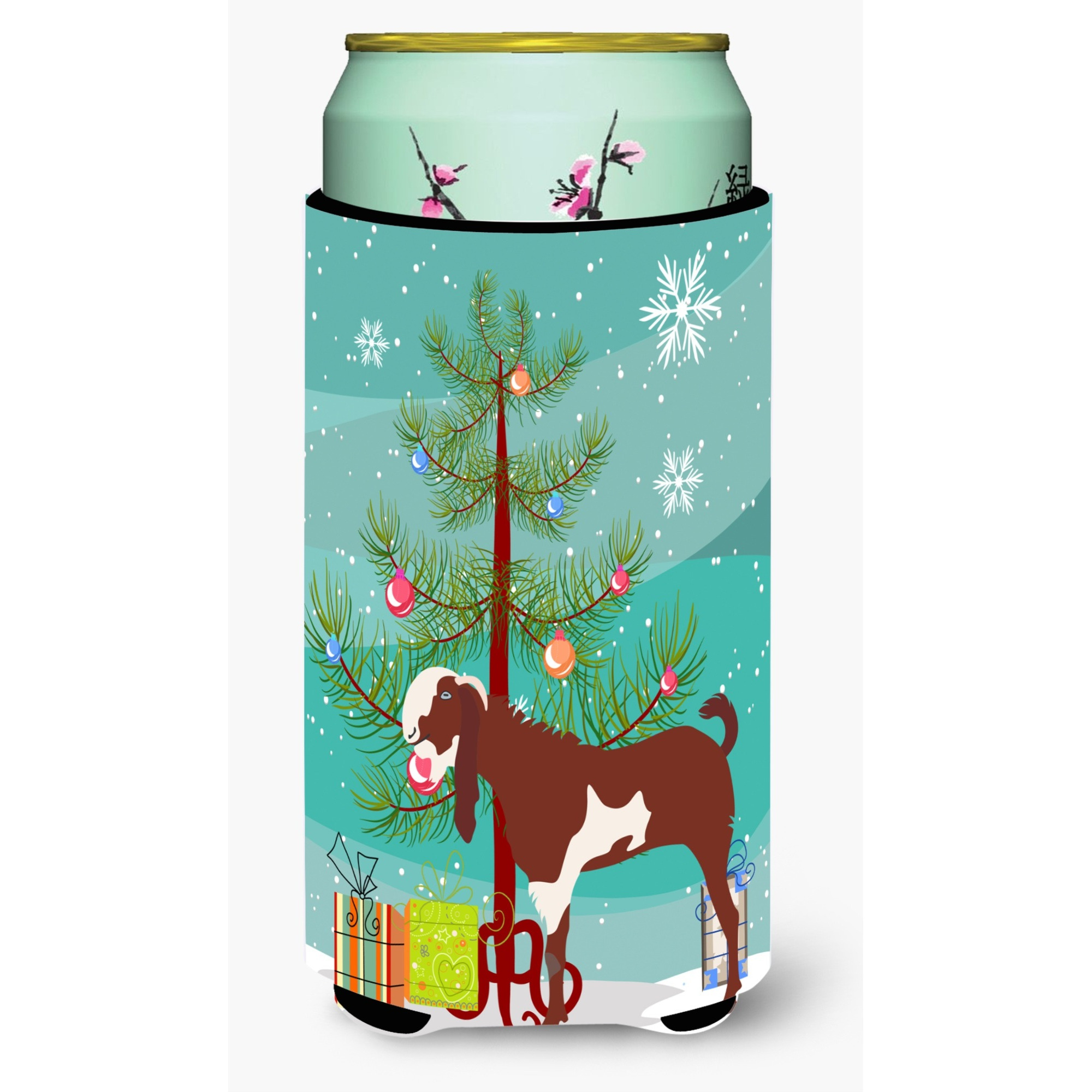 &quotCaroline's Treasures Jamnapari Goat Christmas Decorative Can Hugger, Tall, Multicolor"