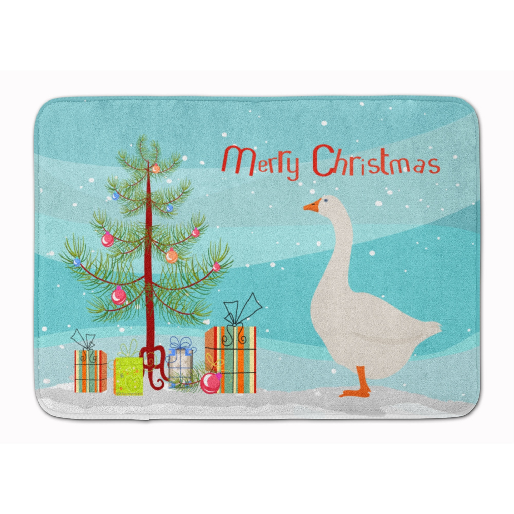 &quotCaroline's Treasures Embden Goose Christmas Floor Mat, 19"" x 27"", Multicolor"