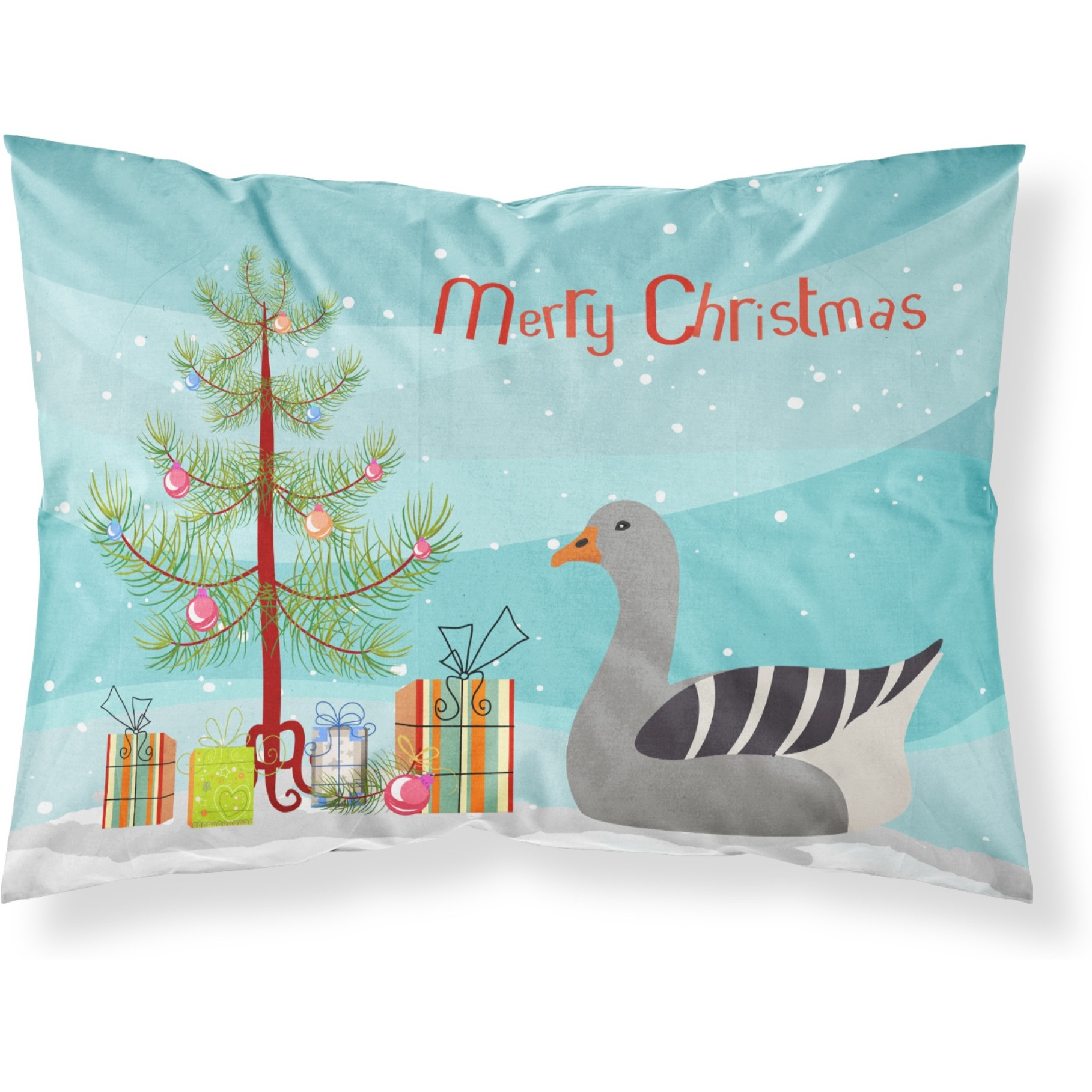 &quotCaroline's Treasures Pilgrim Goose Christmas Pillowcase, Standard, Multicolor"