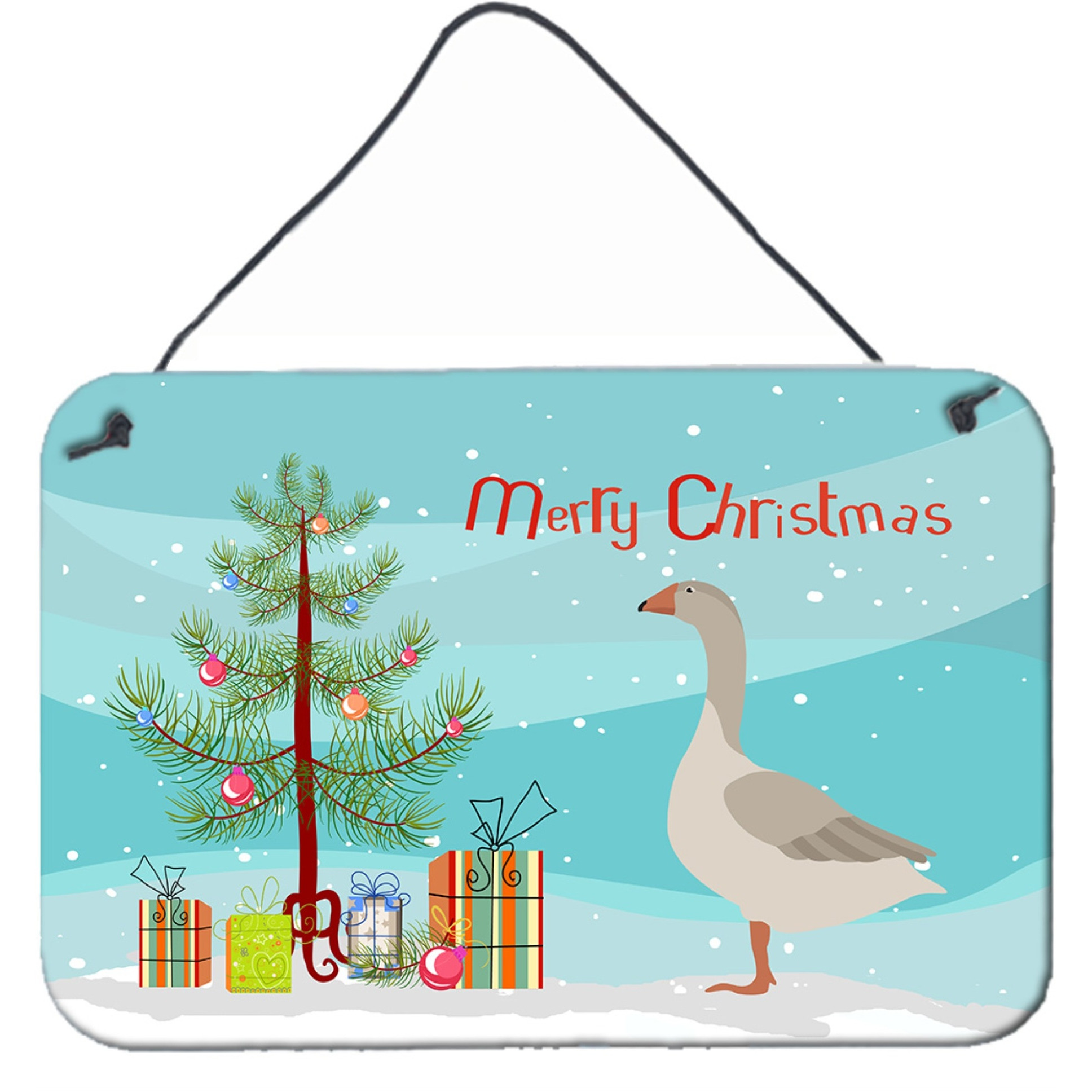 &quotCaroline's Treasures Steinbacher Goose Christmas Metal Print, 8"" x 12"""