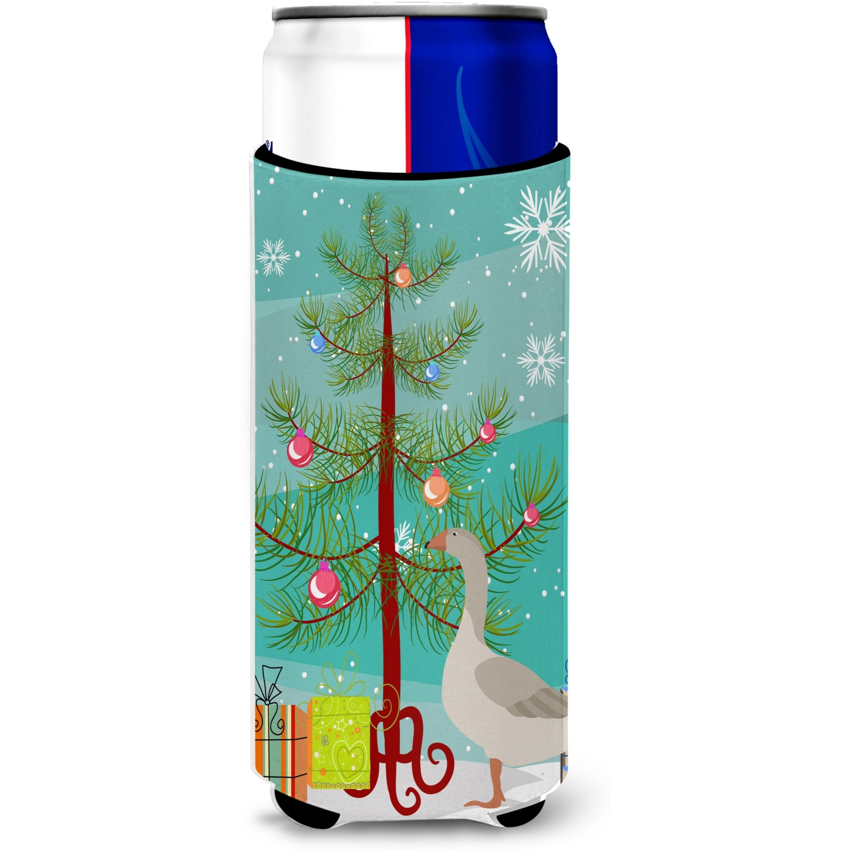 &quotCaroline's Treasures Steinbacher Goose Christmas Decorative Can Hugger, Slim, Multicolor"
