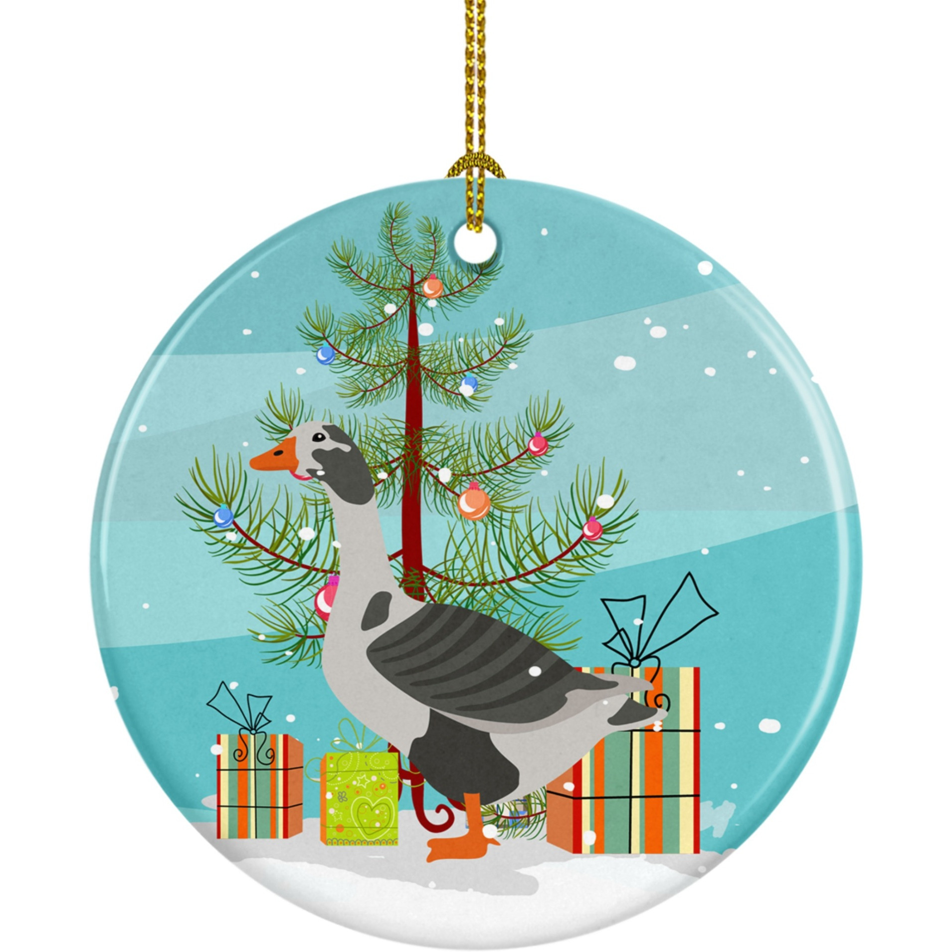 Caroline's Treasures West of England Goose Christmas Ceramic Ornament
