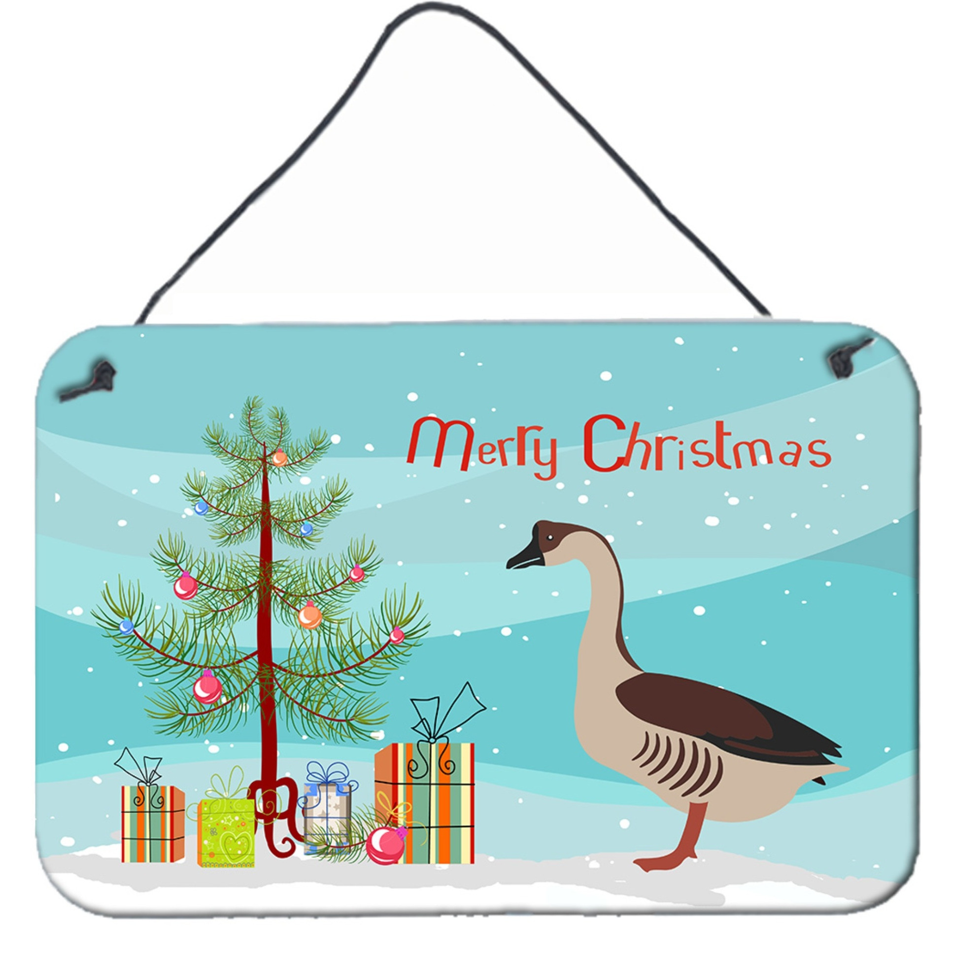 &quotCaroline's Treasures Chinese Goose Christmas Metal Print, 8"" x 12"""