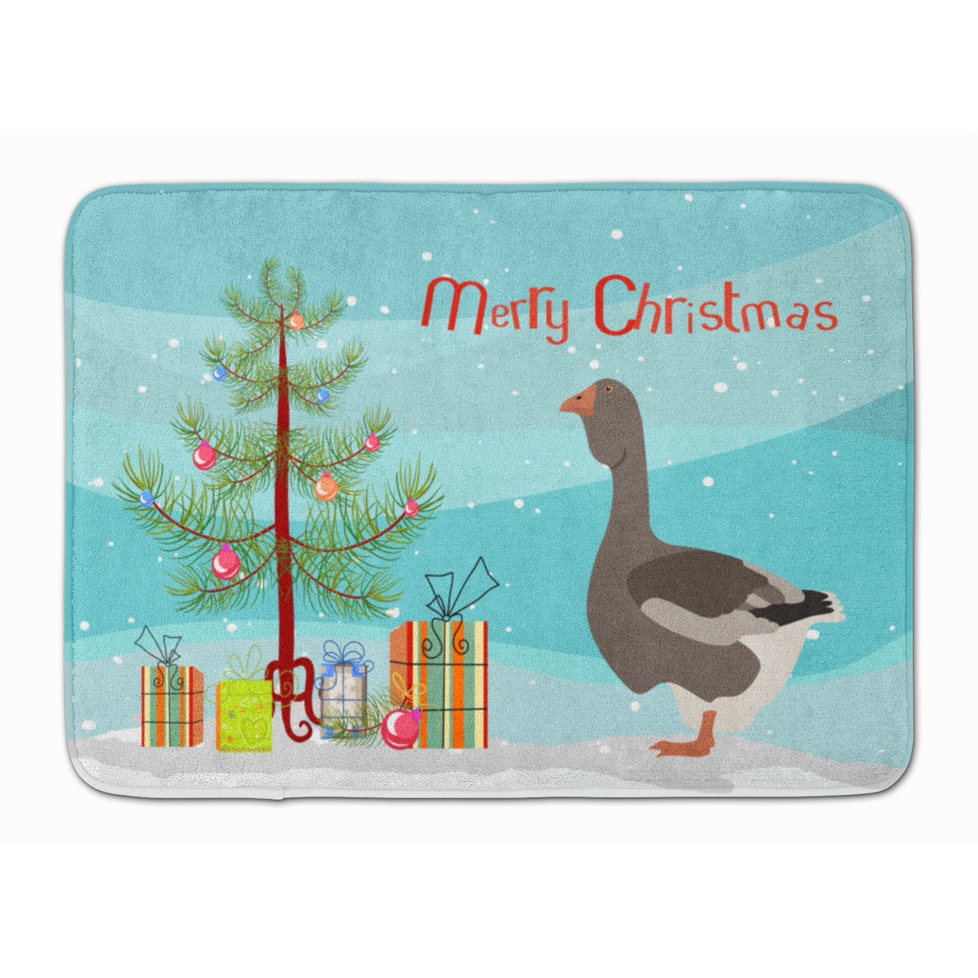 &quotCaroline's Treasures Toulouse Goose Christmas Floor Mat, 19"" x 27"", Multicolor"