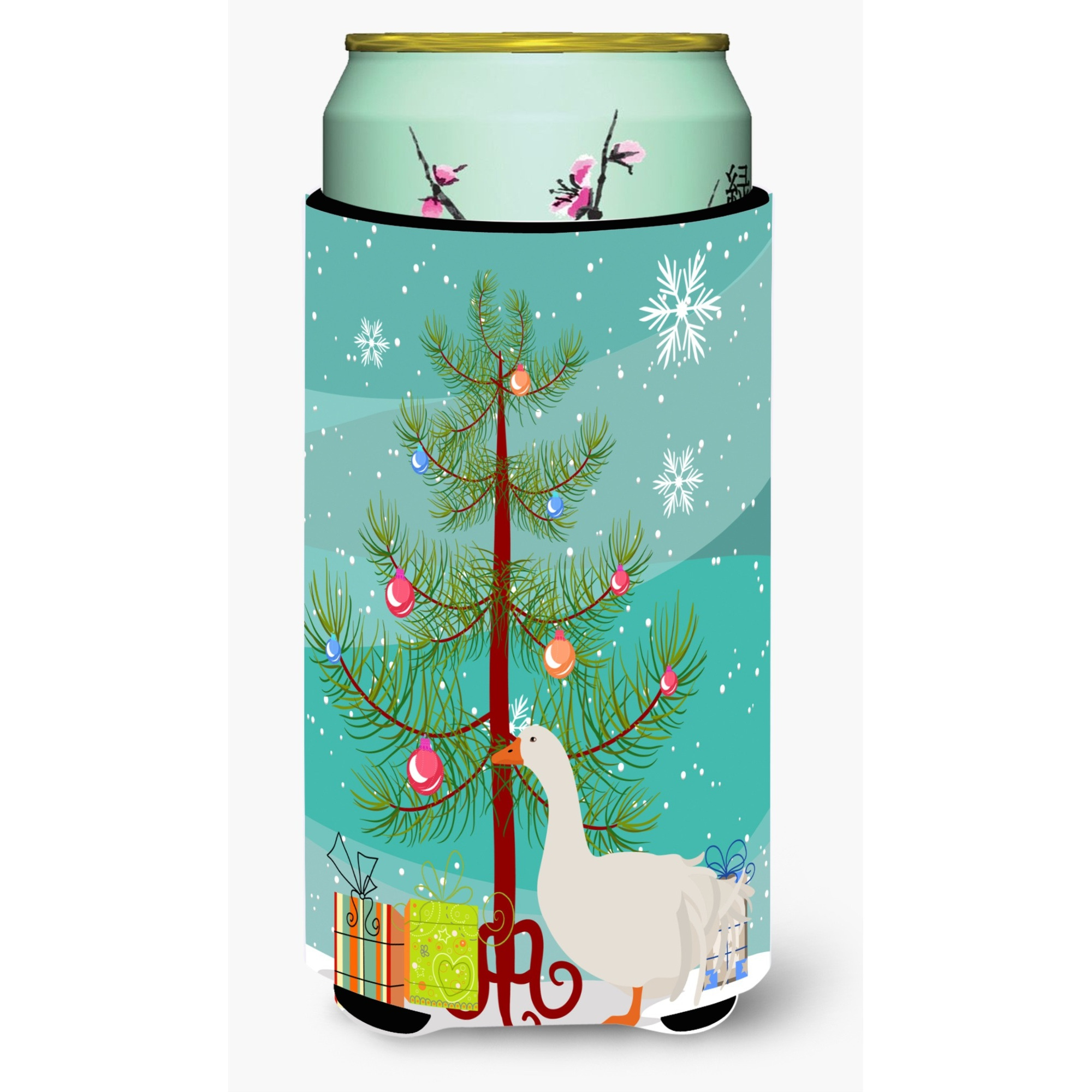 &quotCaroline's Treasures Sebastopol Goose Christmas Decorative Can Hugger, Tall, Multicolor"