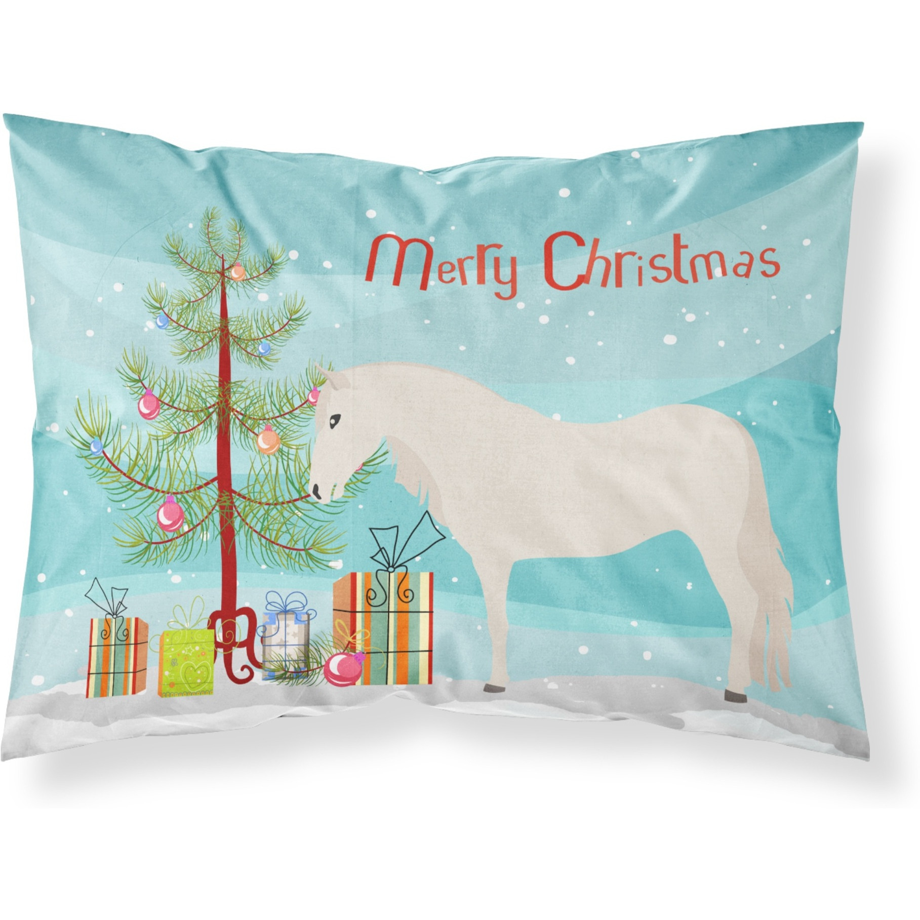 &quotCaroline's Treasures Paso Fino Horse Christmas Pillowcase, Standard, Multicolor"