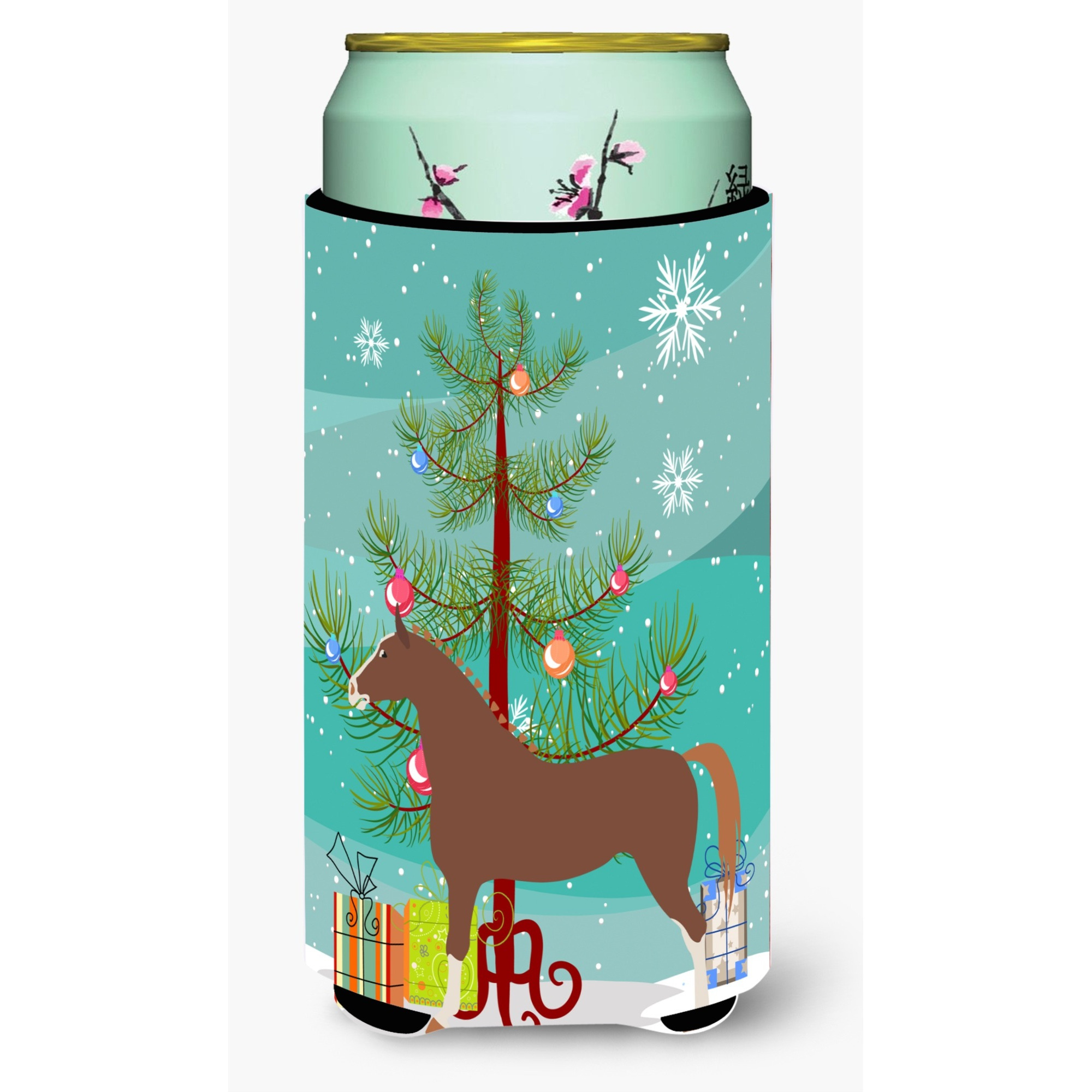 &quotCaroline's Treasures Hanoverian Horse Christmas Decorative Can Hugger, Tall, Multicolor"