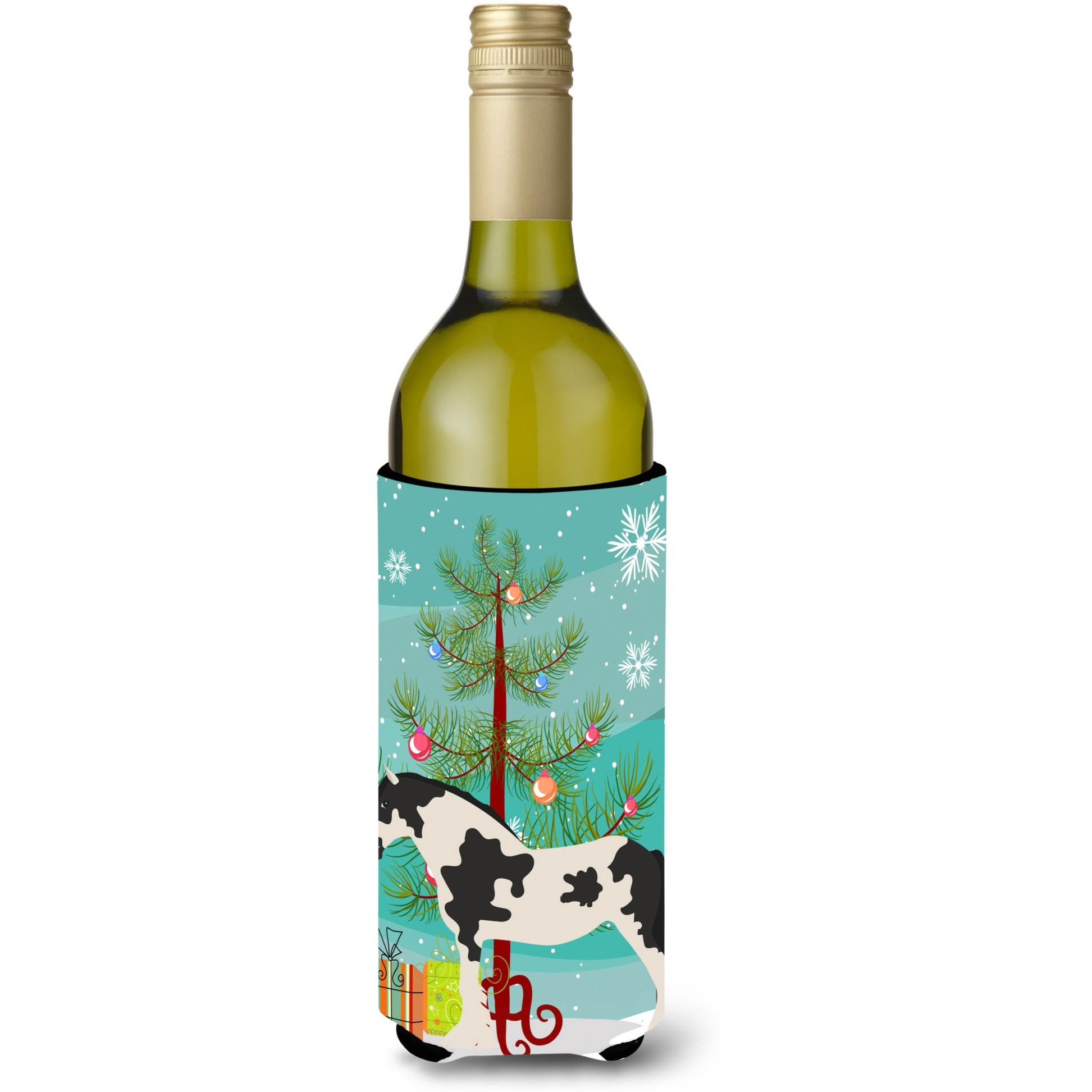 &quotCaroline's Treasures Clydesdale Horse Christmas Decorative Bottle Hugger, 750ml, Multicolor"
