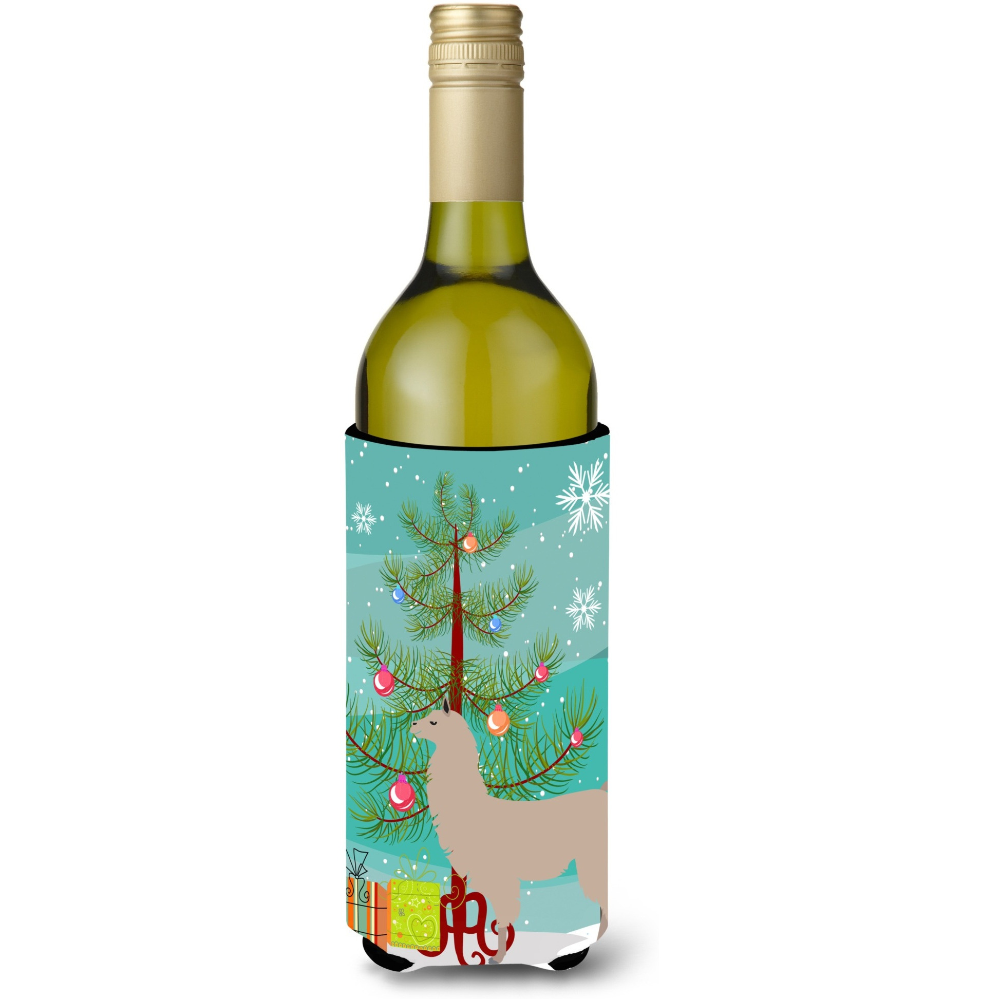 &quotCaroline's Treasures Llama Christmas Decorative Bottle Hugger, 750ml, Multicolor"