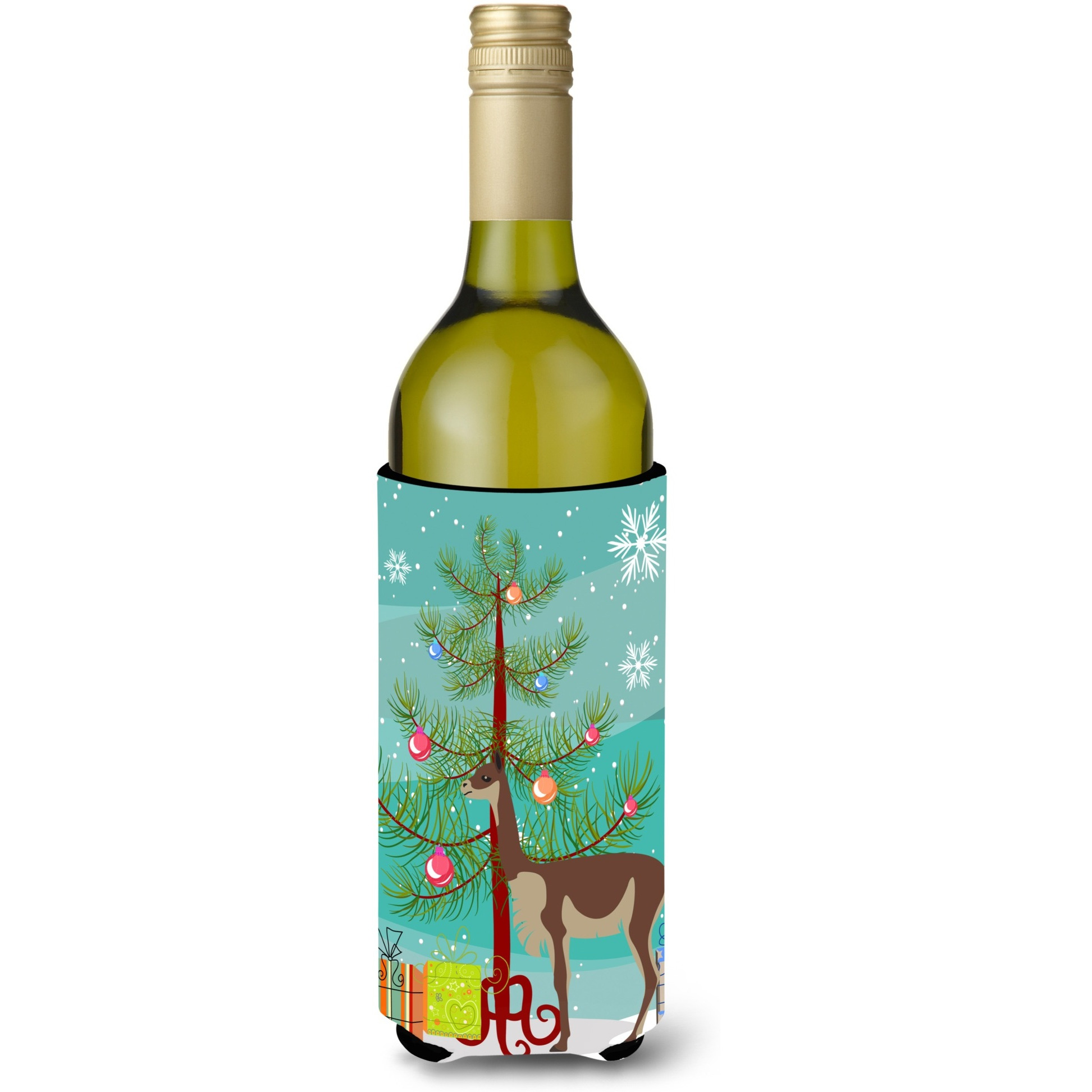 &quotCaroline's Treasures Vicugna or Vicuna Christmas Decorative Bottle Hugger, 750ml, Multicolor"