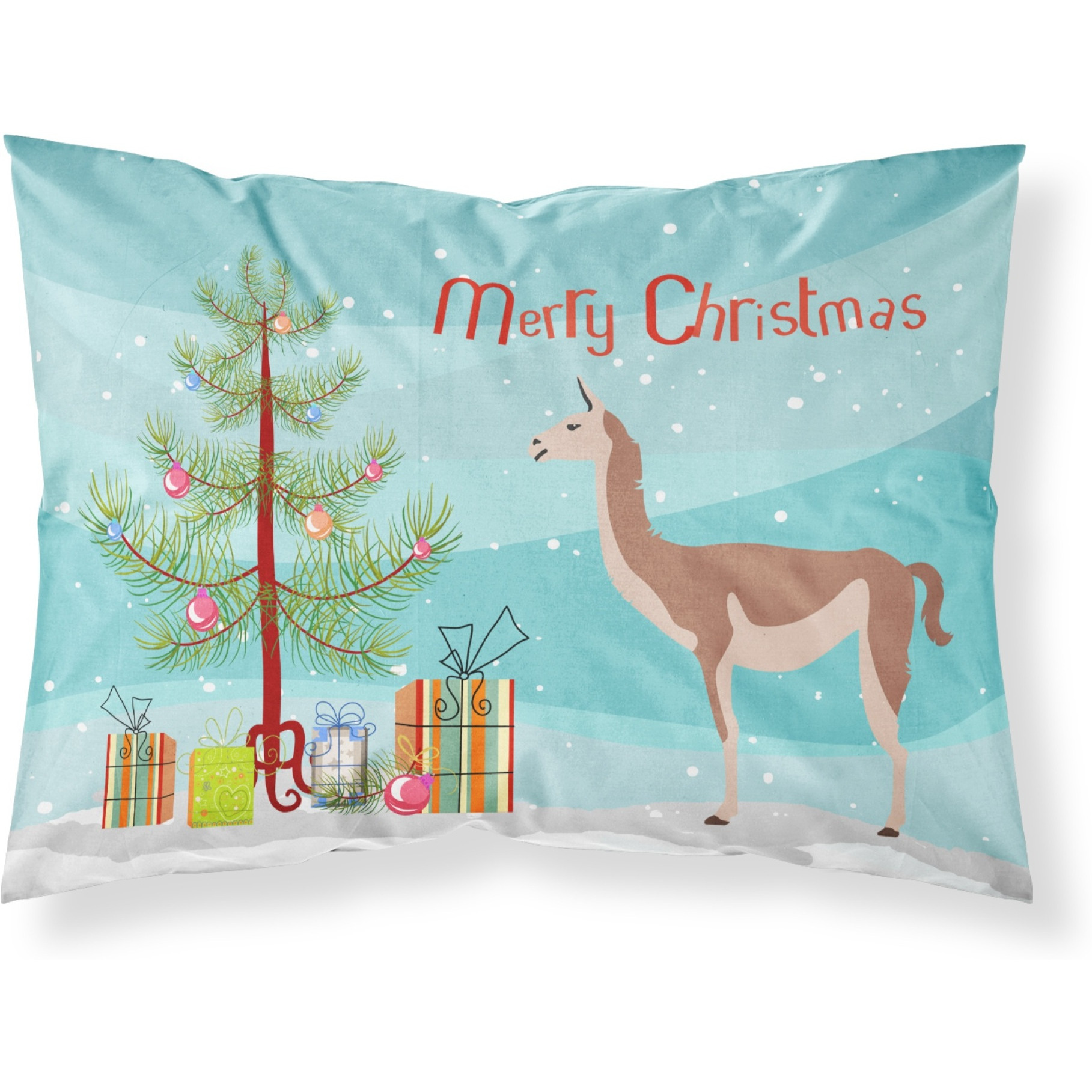 &quotCaroline's Treasures Guanaco Christmas Pillowcase, Standard, Multicolor"