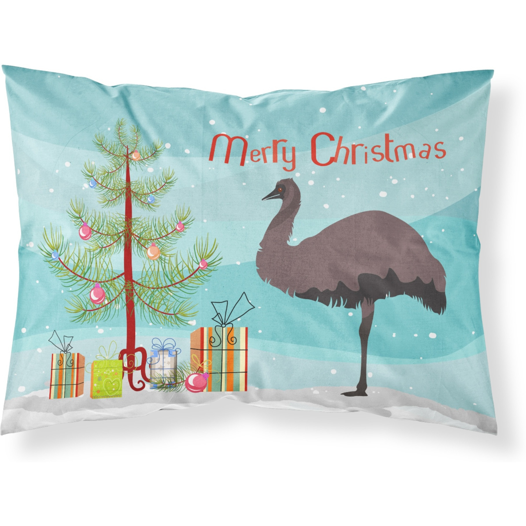 &quotCaroline's Treasures Emu Christmas Pillowcase, Standard, Multicolor"