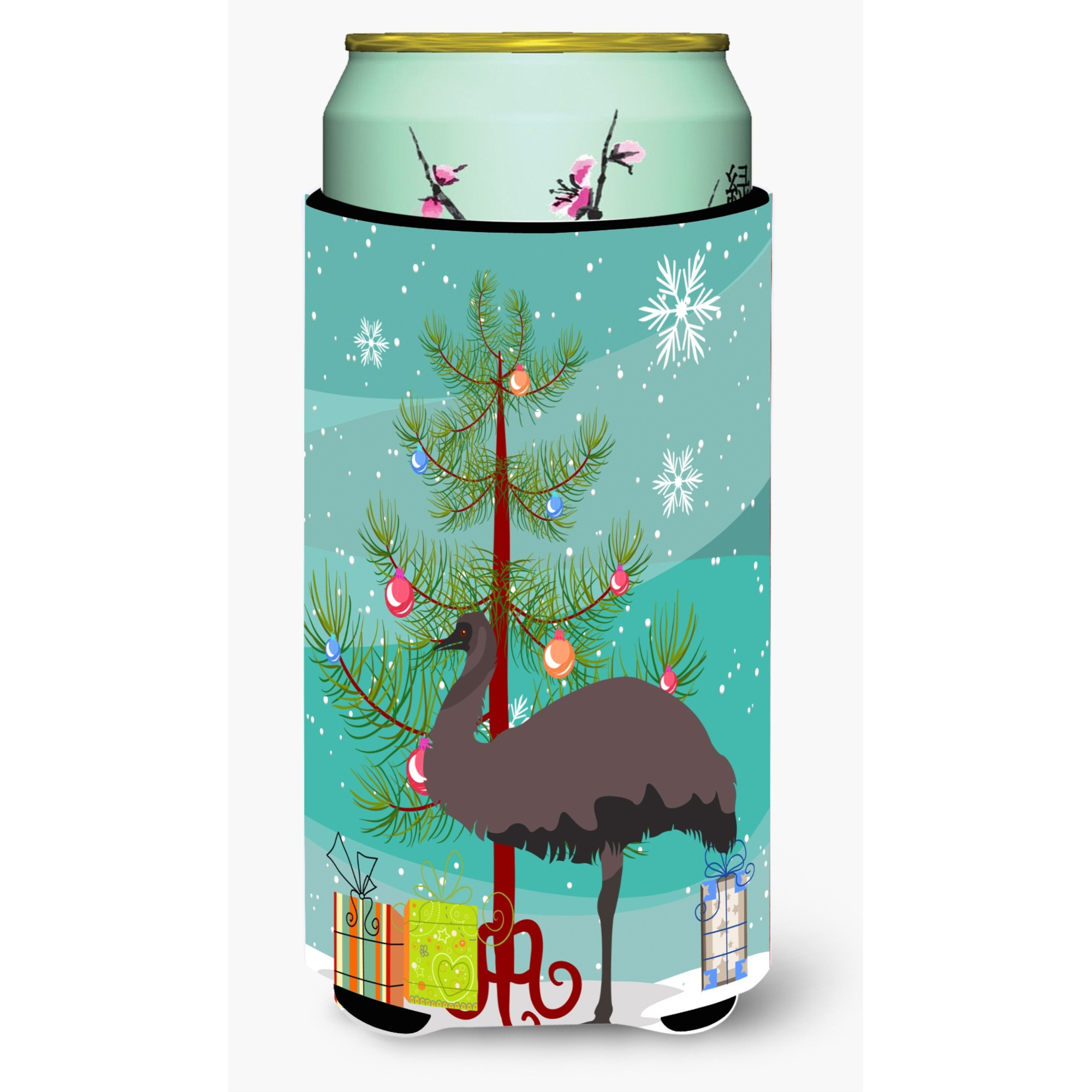 &quotCaroline's Treasures Emu Christmas Decorative Can Hugger, Tall, Multicolor"