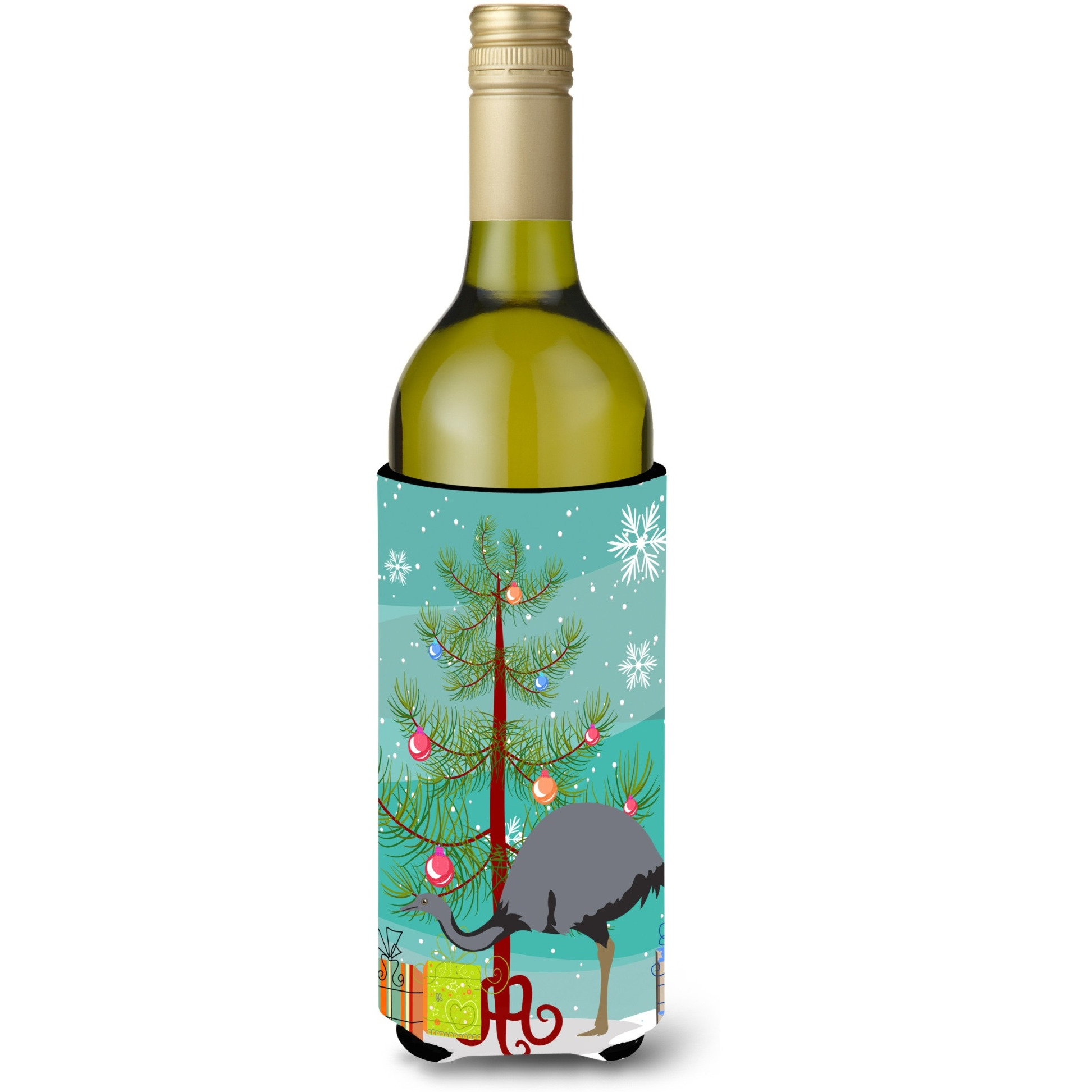 &quotCaroline's Treasures Rhea Christmas Decorative Bottle Hugger, 750ml, Multicolor"