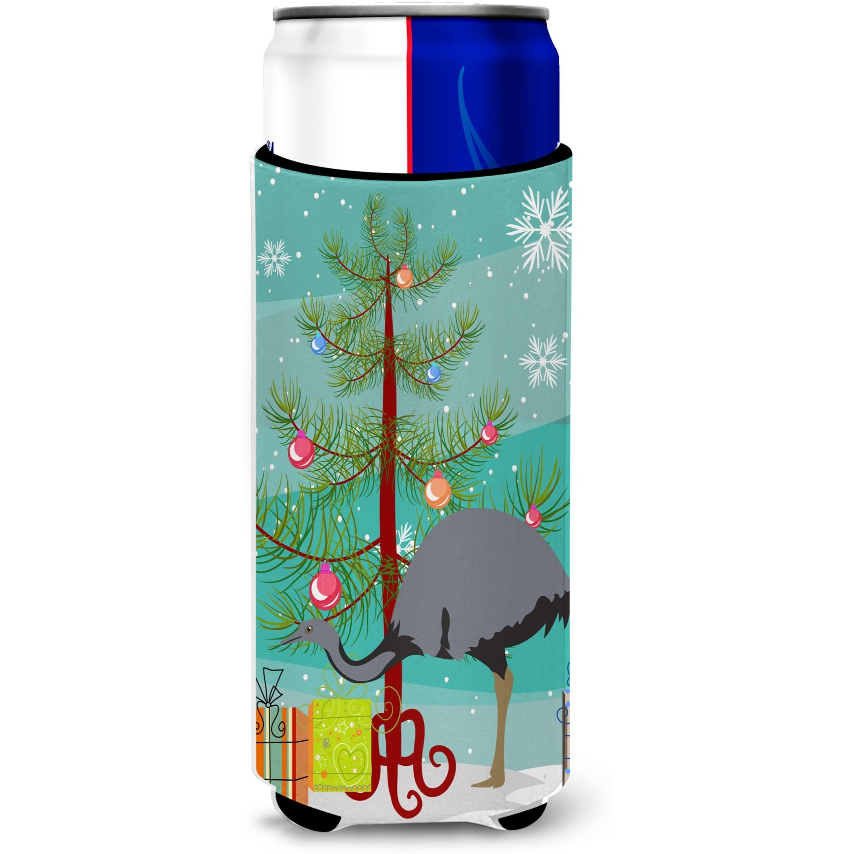 &quotCaroline's Treasures Rhea Christmas Decorative Can Hugger, Slim, Multicolor"