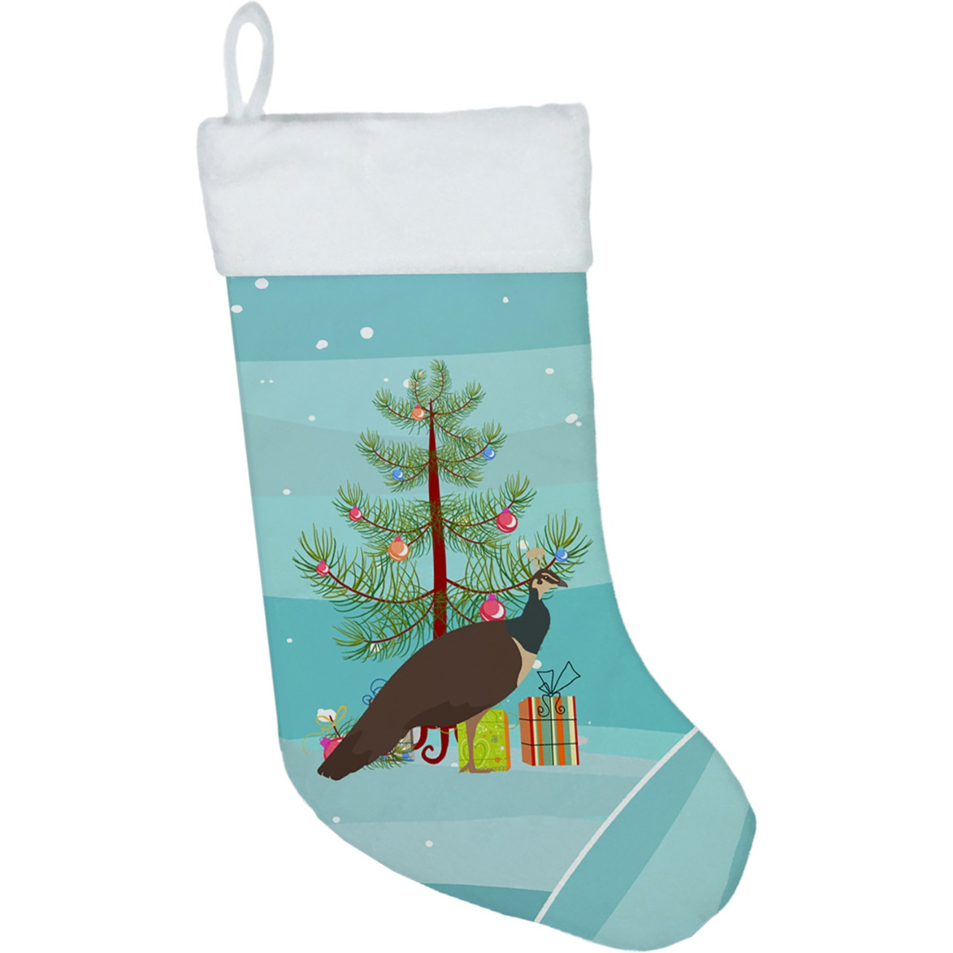 &quotCaroline's Treasures Indian Peahen Peafowl christmas-stockings, Multicolor"