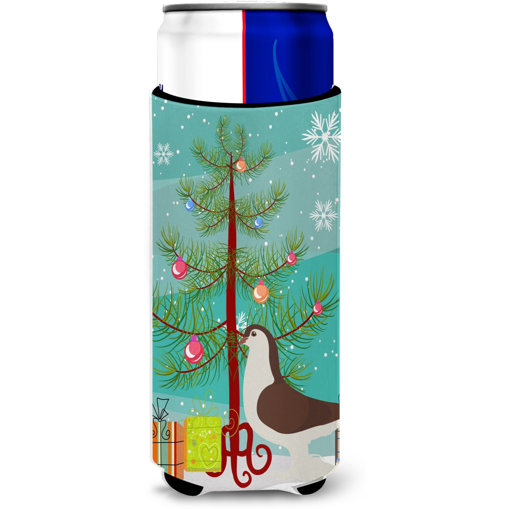 &quotCaroline's Treasures Large Pigeon Christmas Decorative Can Hugger, Slim, Multicolor"