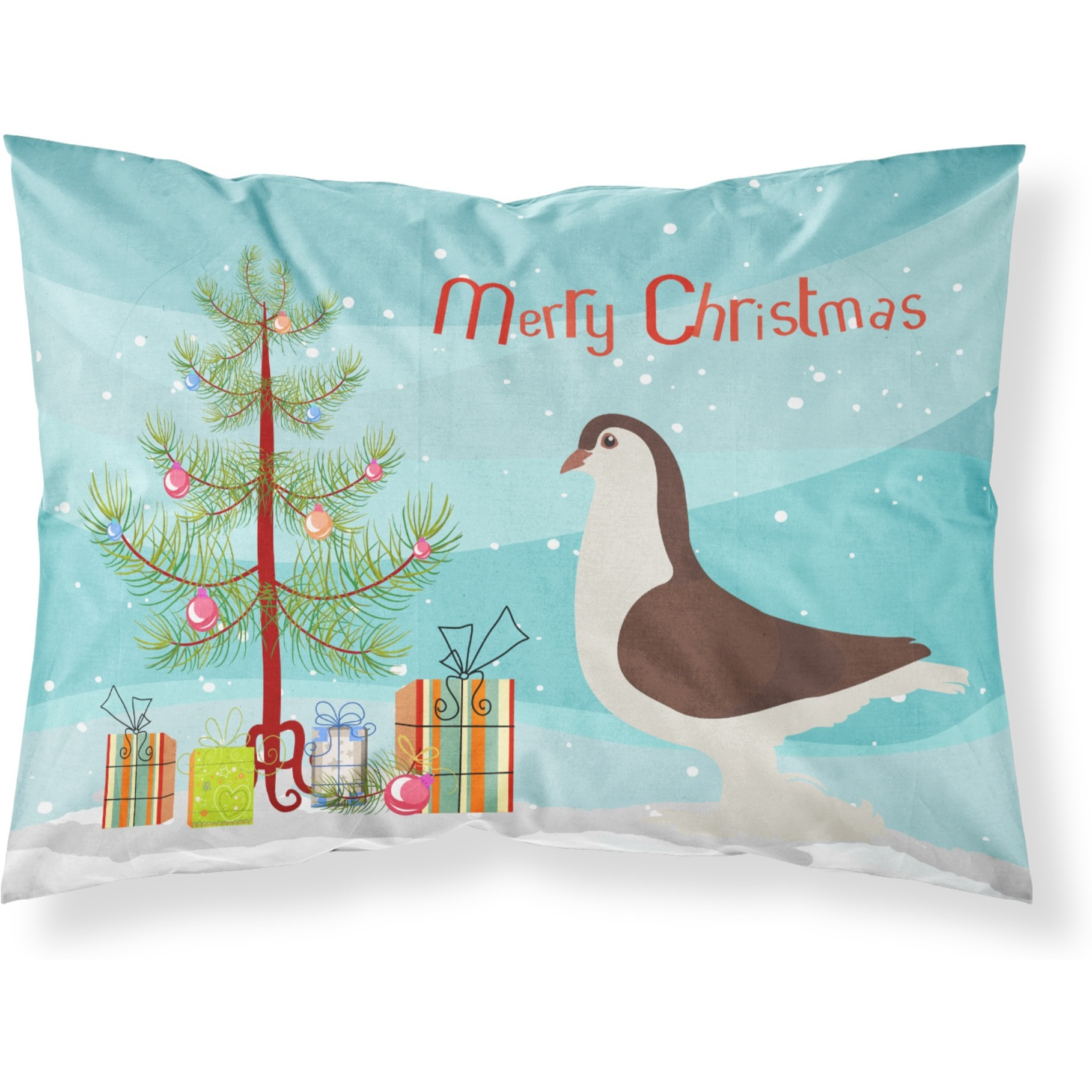 &quotCaroline's Treasures Large Pigeon Christmas Pillowcase, Standard, Multicolor"